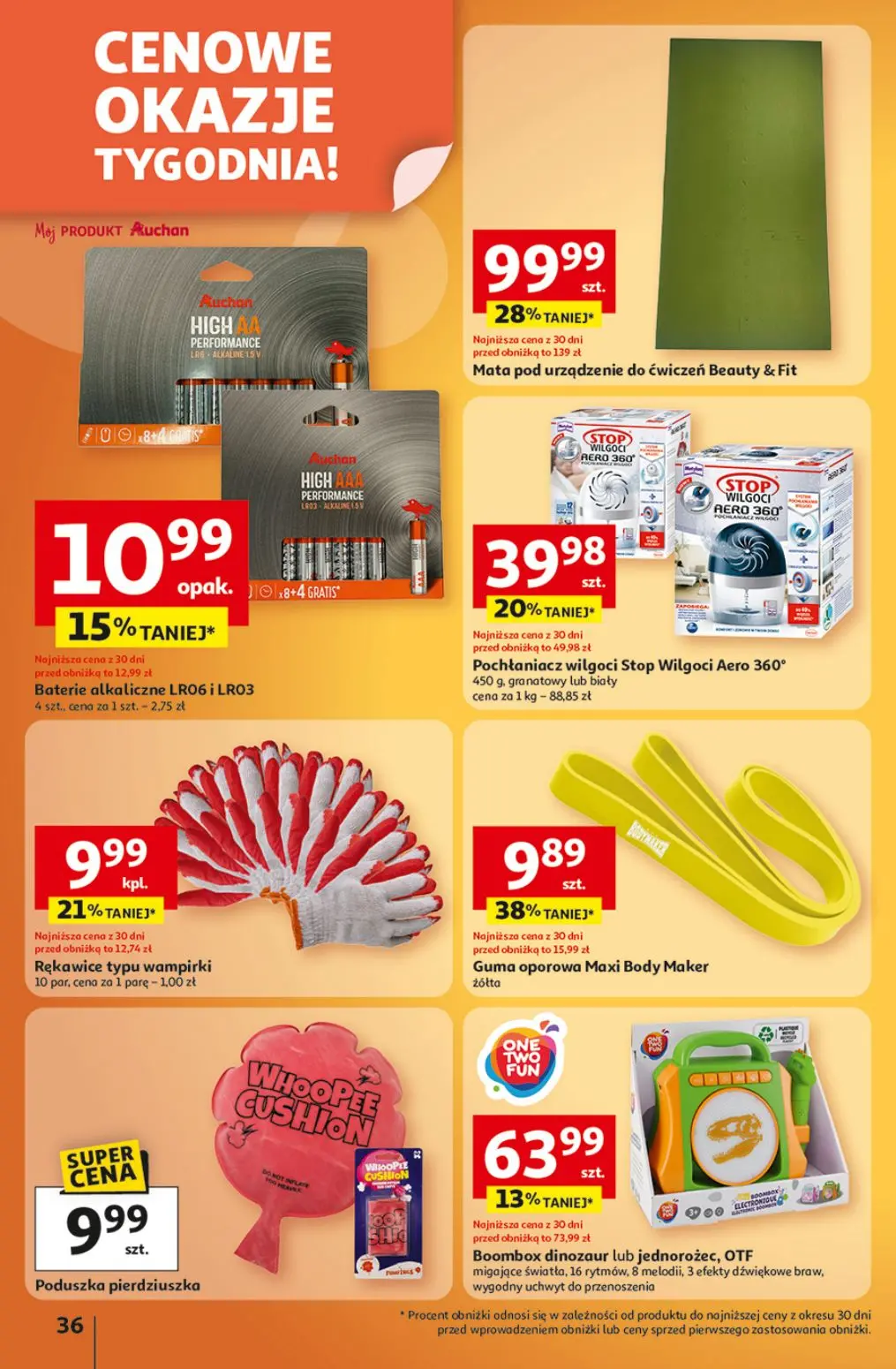 gazetka promocyjna Auchan Wielkie przeboje cenowe - Strona 36