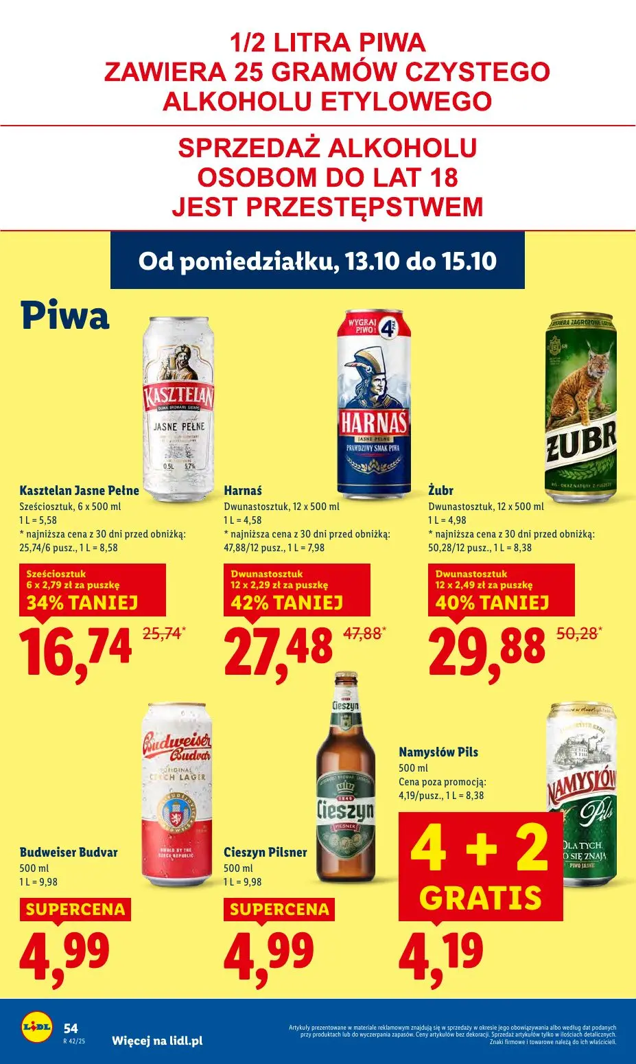 gazetka promocyjna LIDL Od poniedziałku - Strona 54