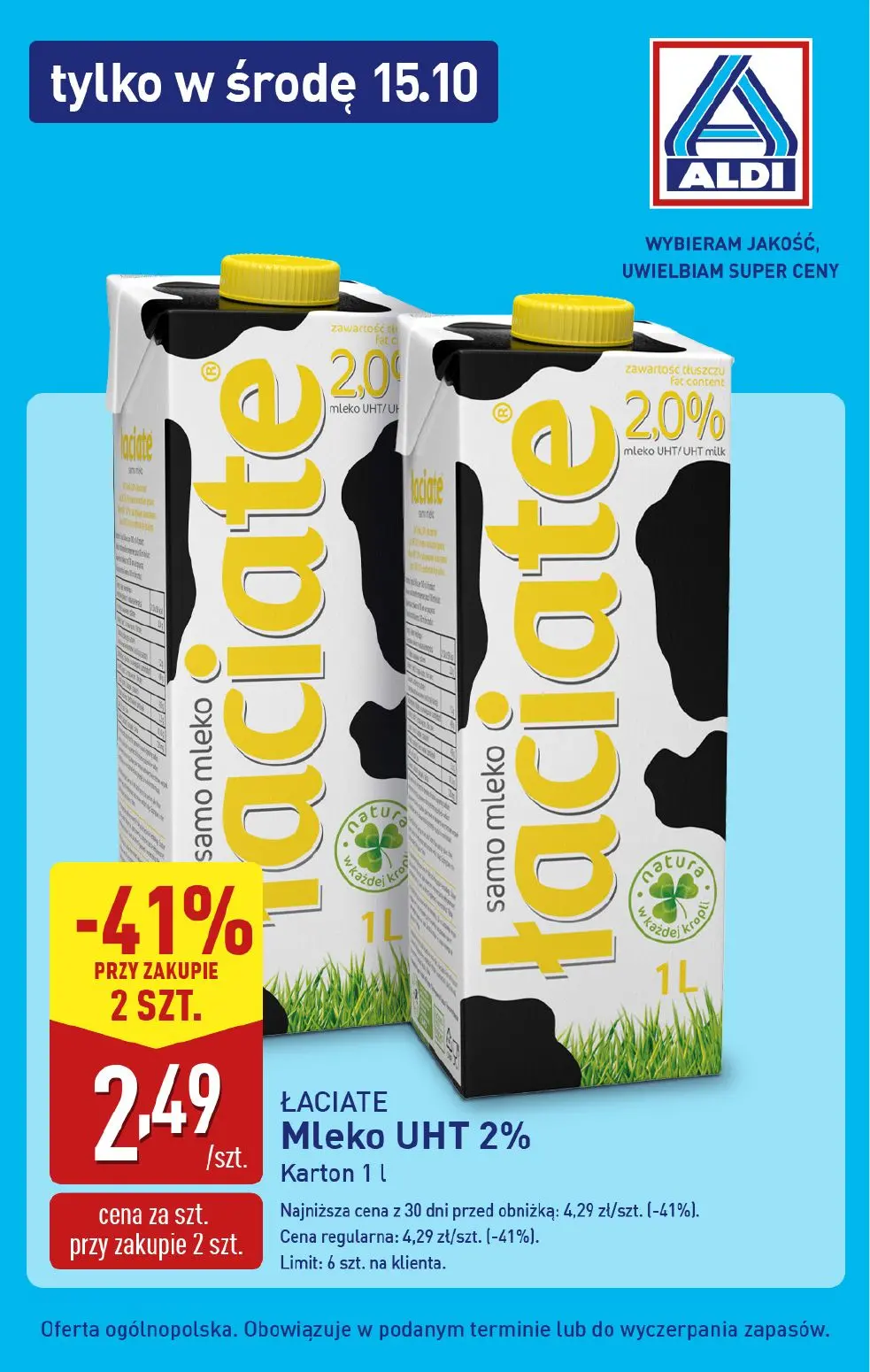 gazetka promocyjna ALDI Tylko w środę - Strona 1