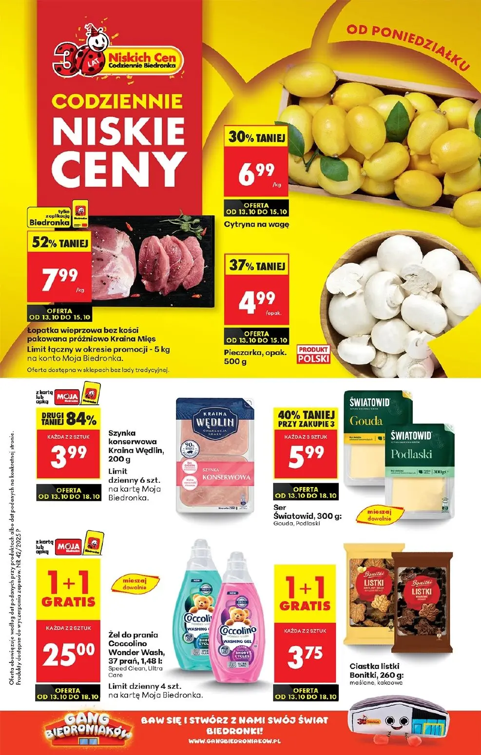 gazetka promocyjna Biedronka Od poniedziałku - Strona 1