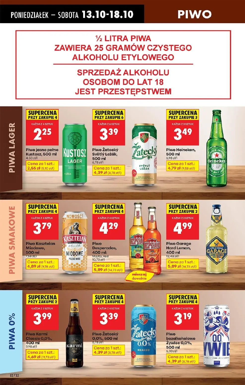 gazetka promocyjna Biedronka Od poniedziałku - Lada tradycyjna - Strona 62