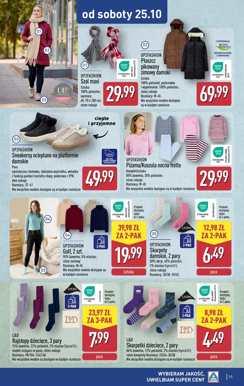 gazetka promocyjna ALDI Jesienna moda w super cenach - Strona 11