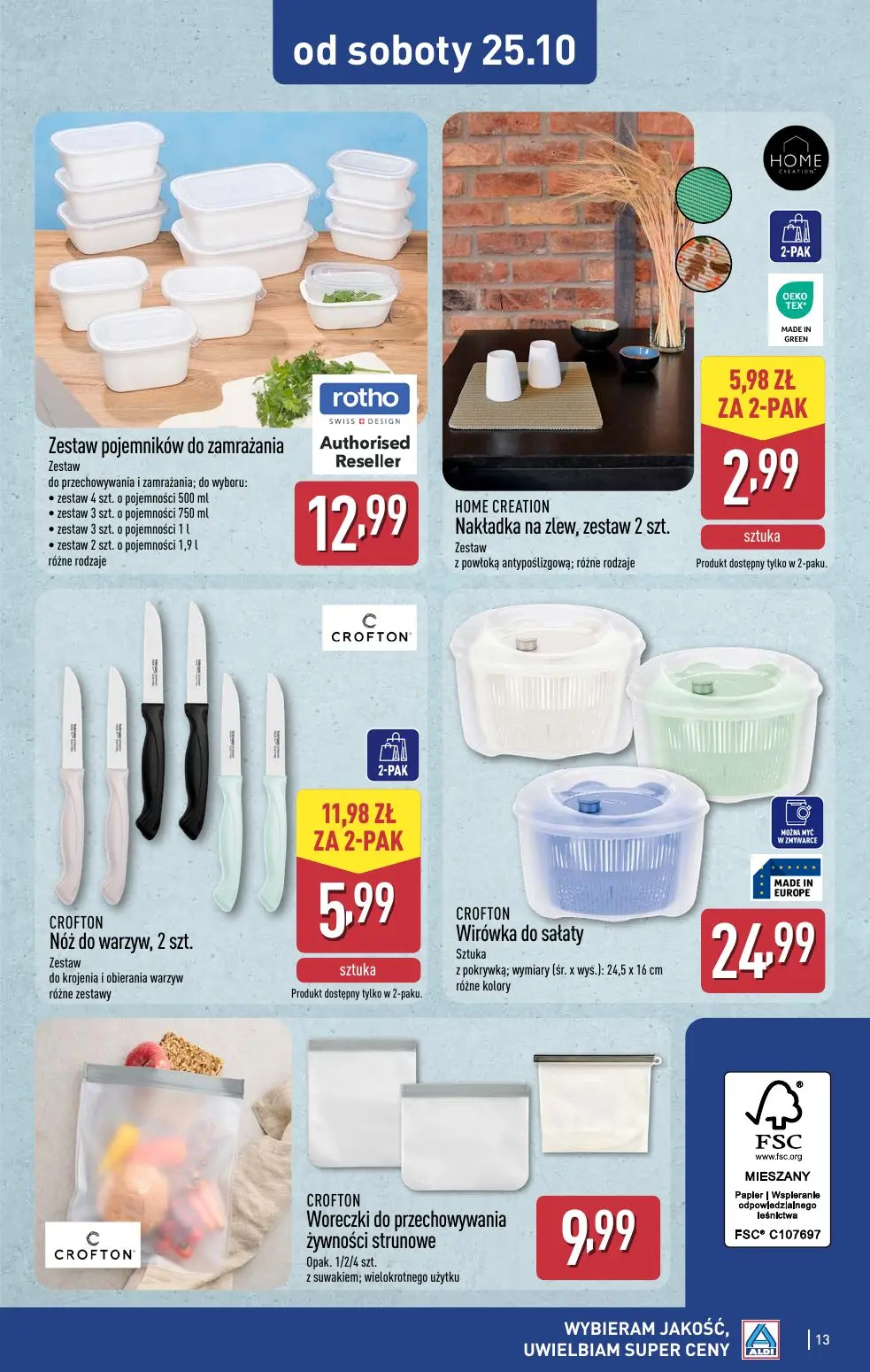 gazetka promocyjna ALDI Jesienna moda w super cenach - Strona 13