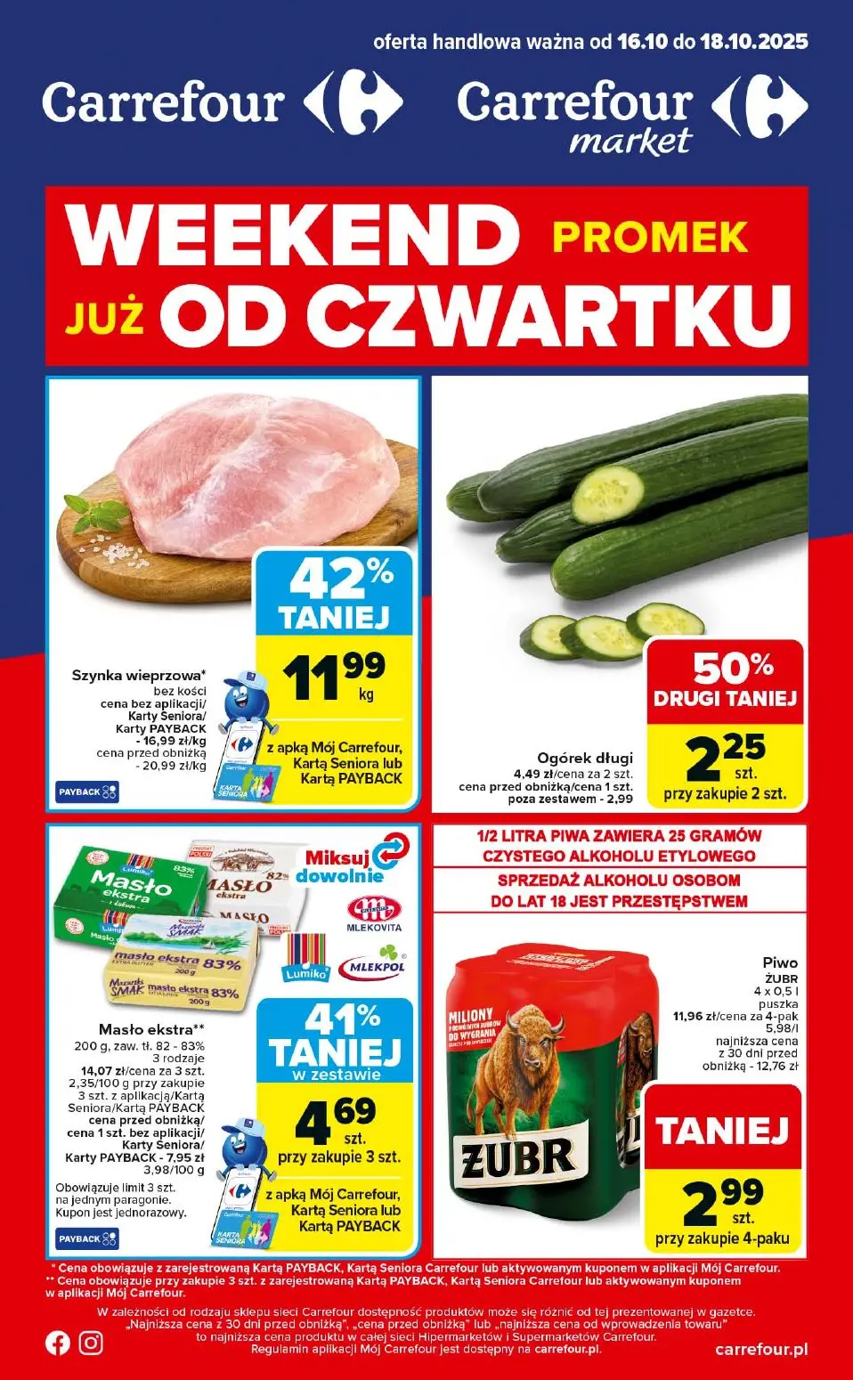 gazetka promocyjna Carrefour Weekend od czwartku - Strona 1