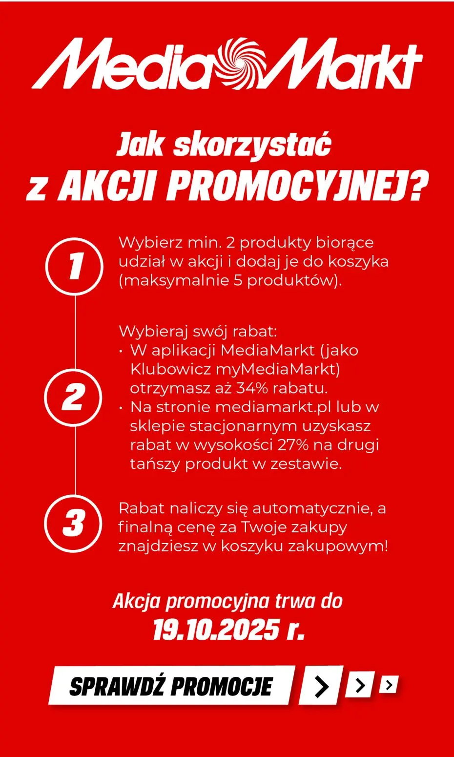 gazetka promocyjna Media Markt 27% zniżki lub 34% z okazji urodzin MediaMarkt! - Strona 2