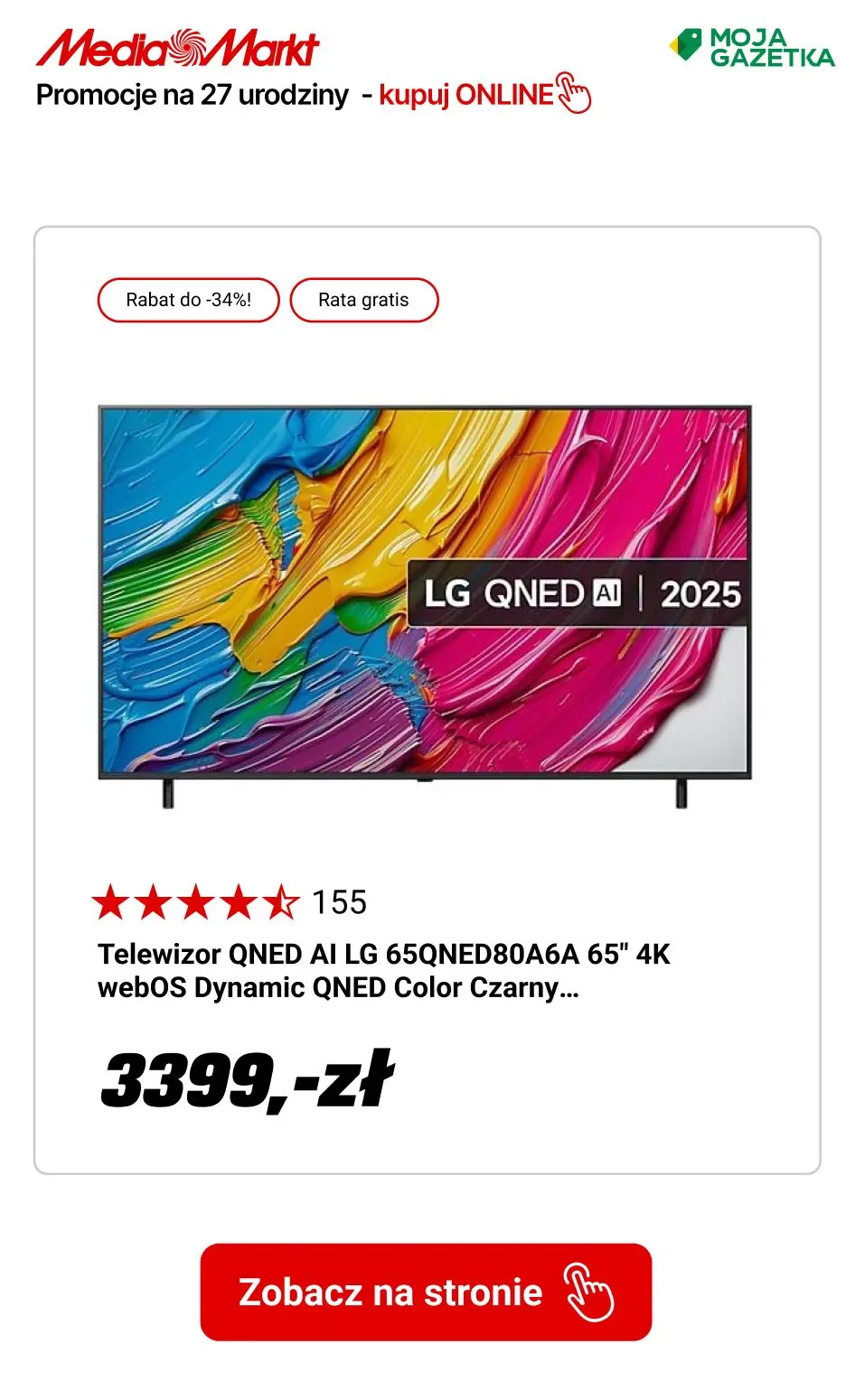 gazetka promocyjna Media Markt 27% zniżki lub 34% z okazji urodzin MediaMarkt! - Strona 10
