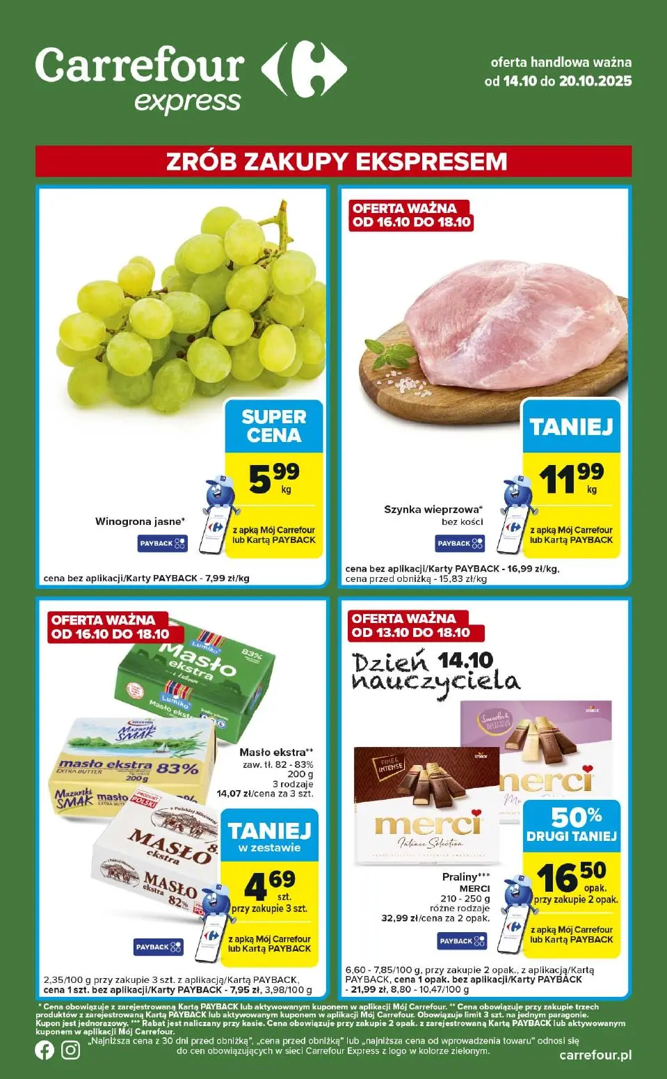 gazetka promocyjna Carrefour Express Zrób zakupy ekspresem - Strona 1