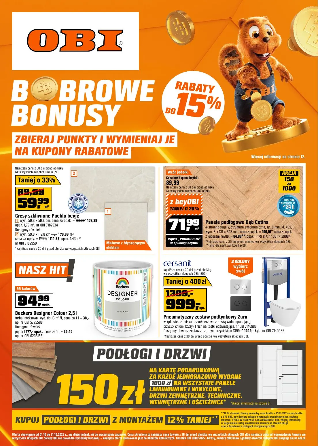 gazetka promocyjna OBI Bobrowe bonusy - Strona 1