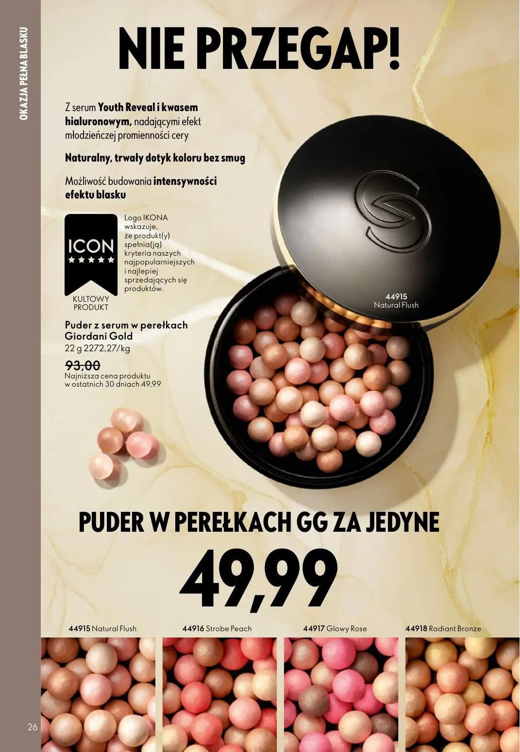 gazetka promocyjna ORIFLAME Eliksir promienności cery - Strona 26