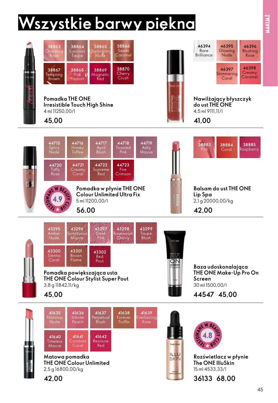 gazetka promocyjna ORIFLAME Eliksir promienności cery - Strona 45