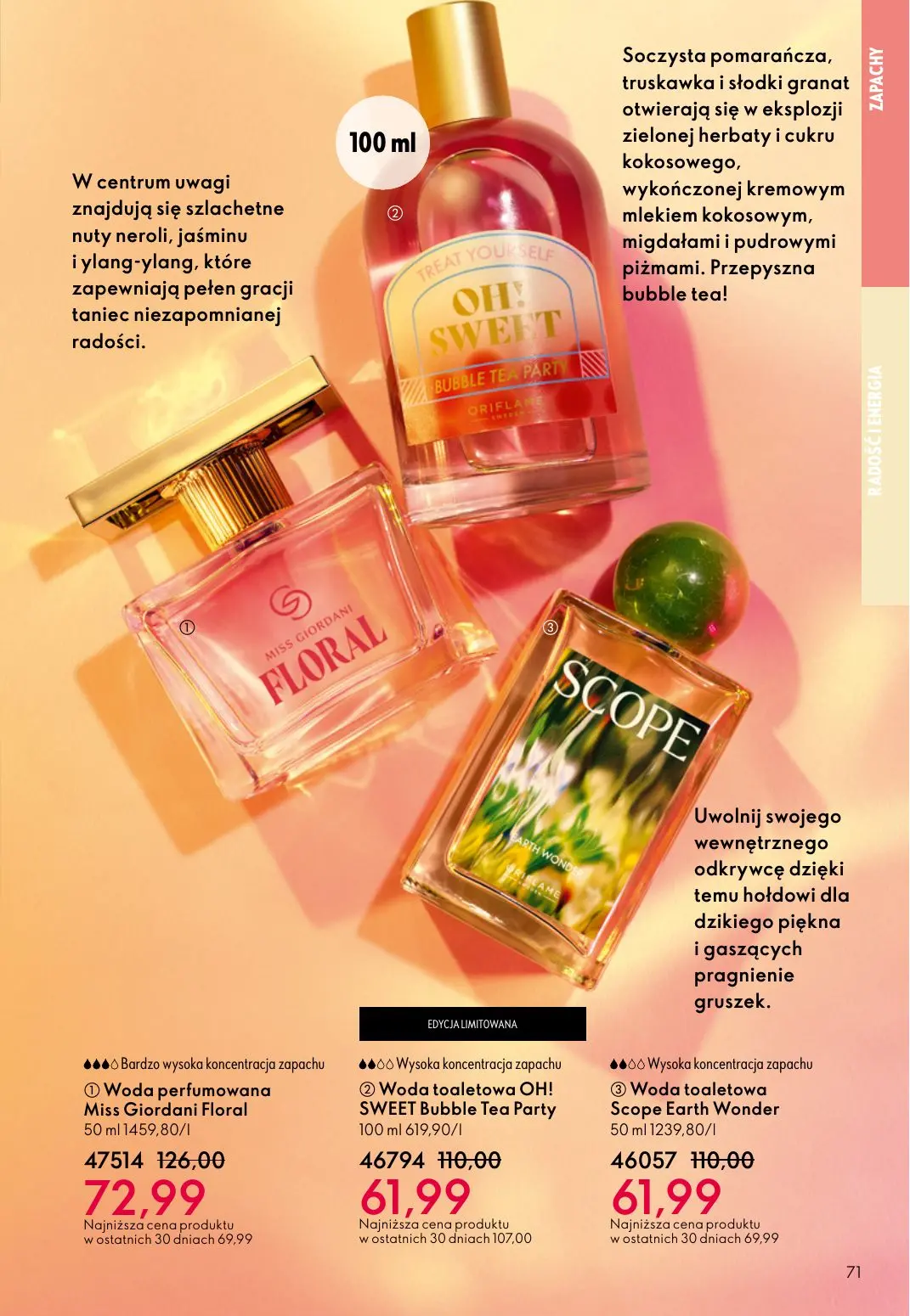 gazetka promocyjna ORIFLAME Eliksir promienności cery - Strona 71