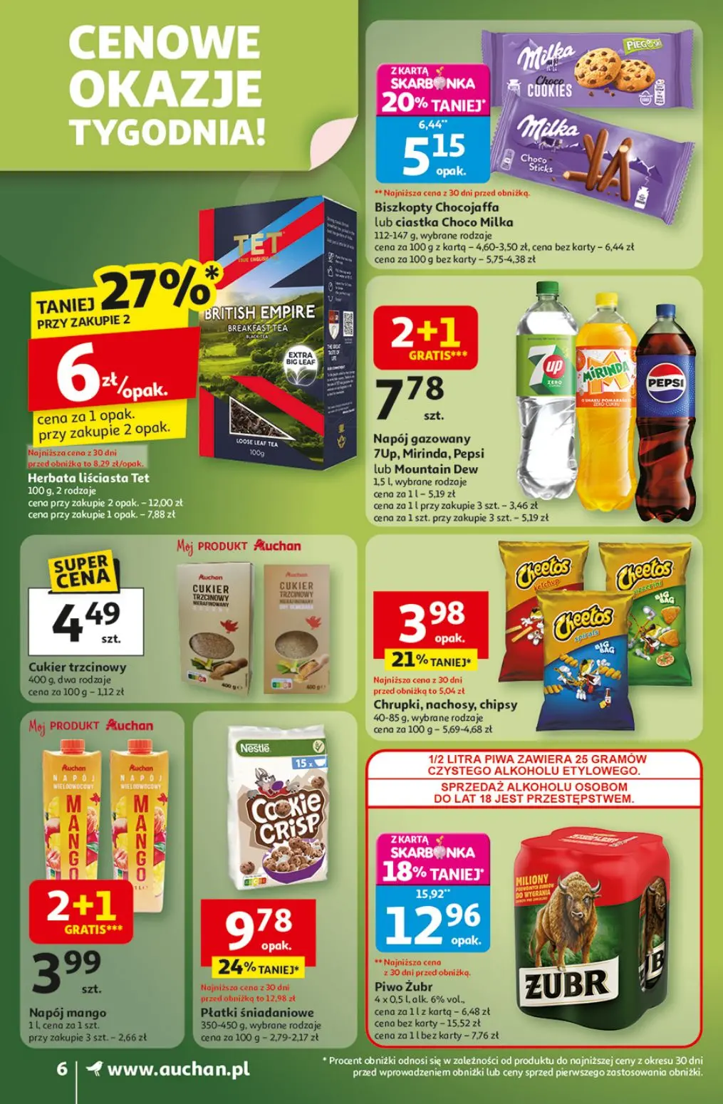 gazetka promocyjna Auchan Supermarket Wielkie przeboje cenowe - Strona 6