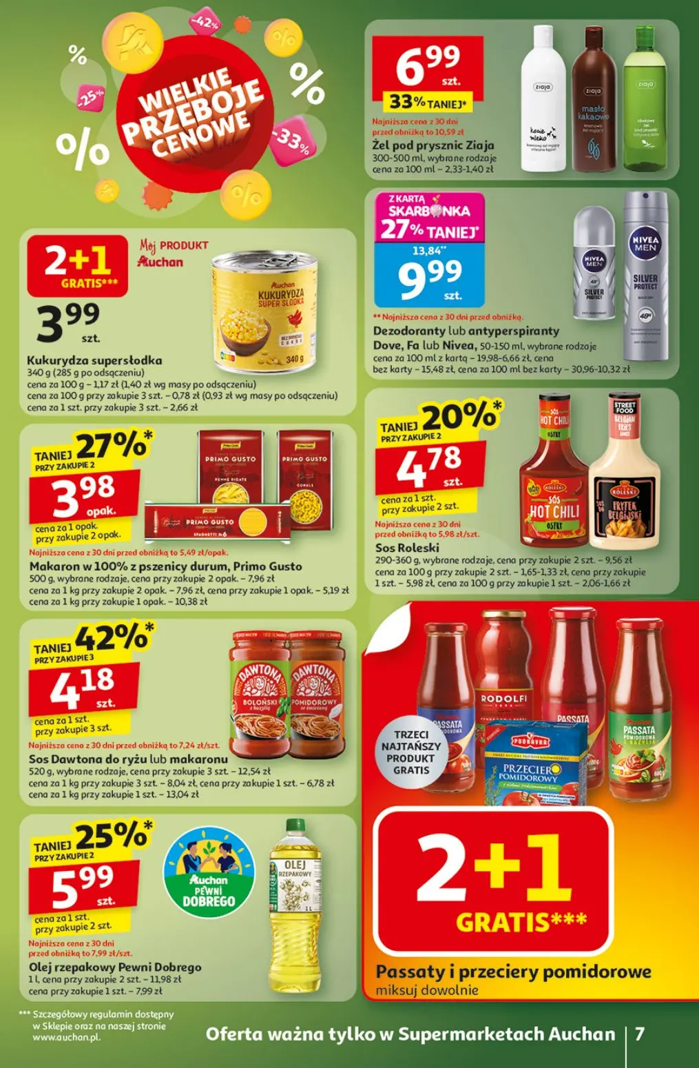 gazetka promocyjna Auchan Supermarket Wielkie przeboje cenowe - Strona 7