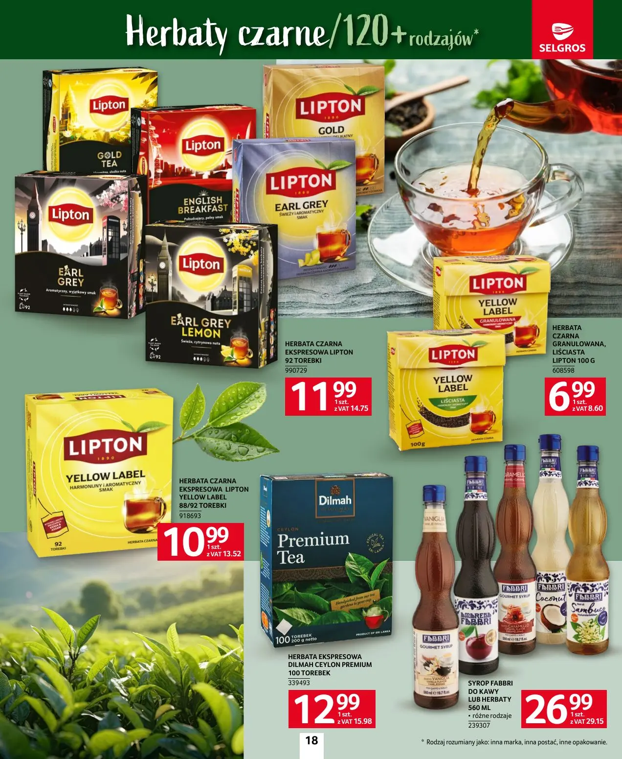 gazetka promocyjna SELGROS Katalog Kawa i Herbata
- Strona 18