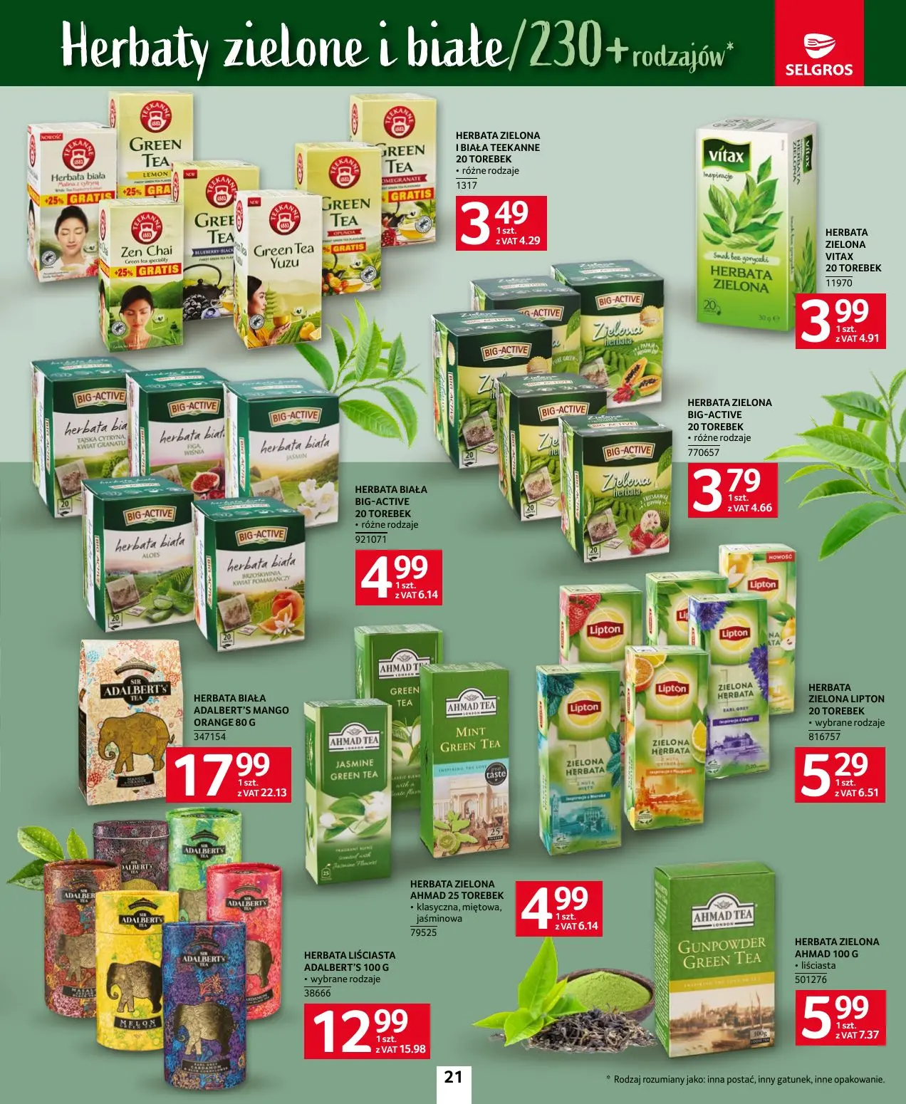 gazetka promocyjna SELGROS Katalog Kawa i Herbata
- Strona 21