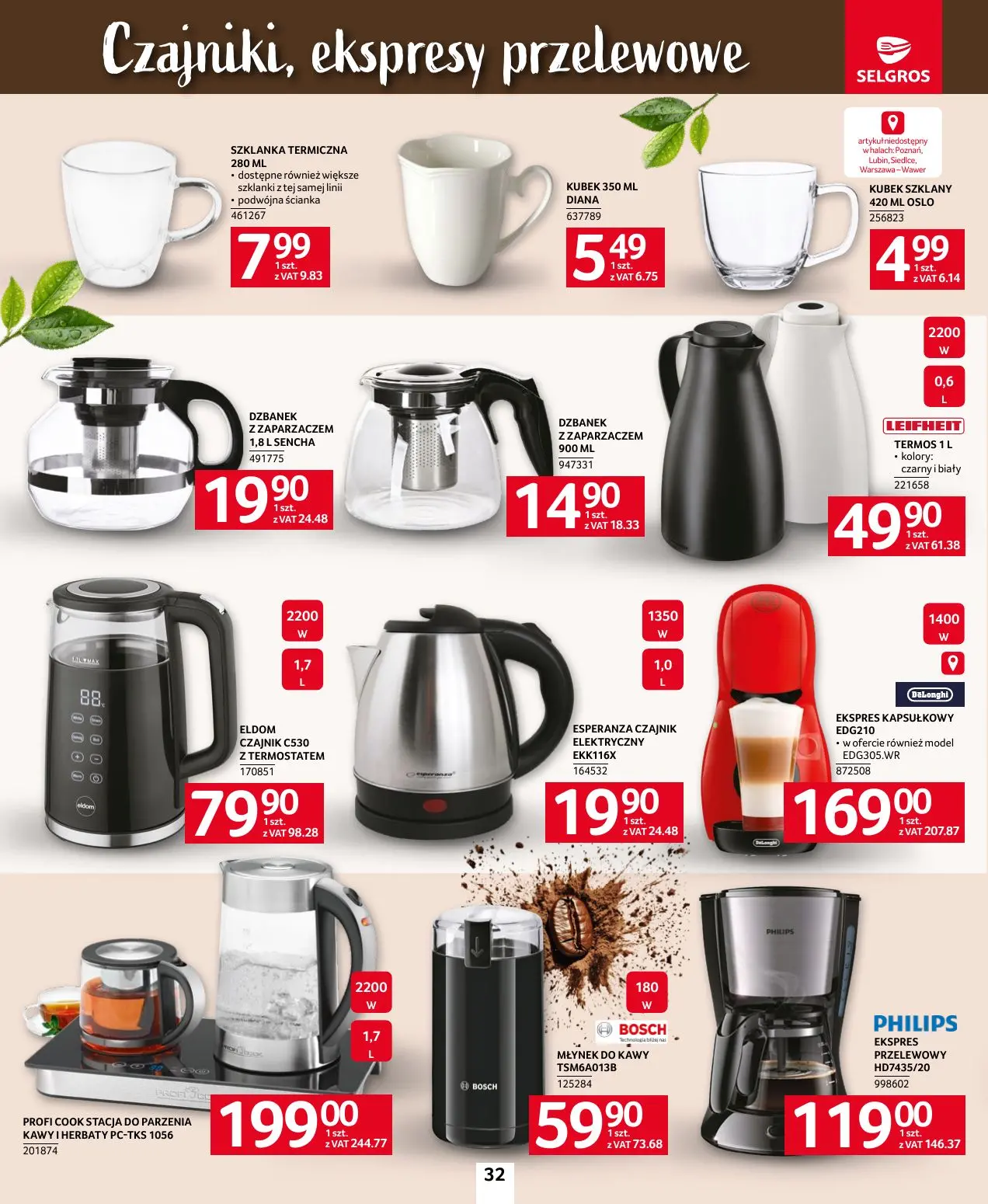 gazetka promocyjna SELGROS Katalog Kawa i Herbata
- Strona 32