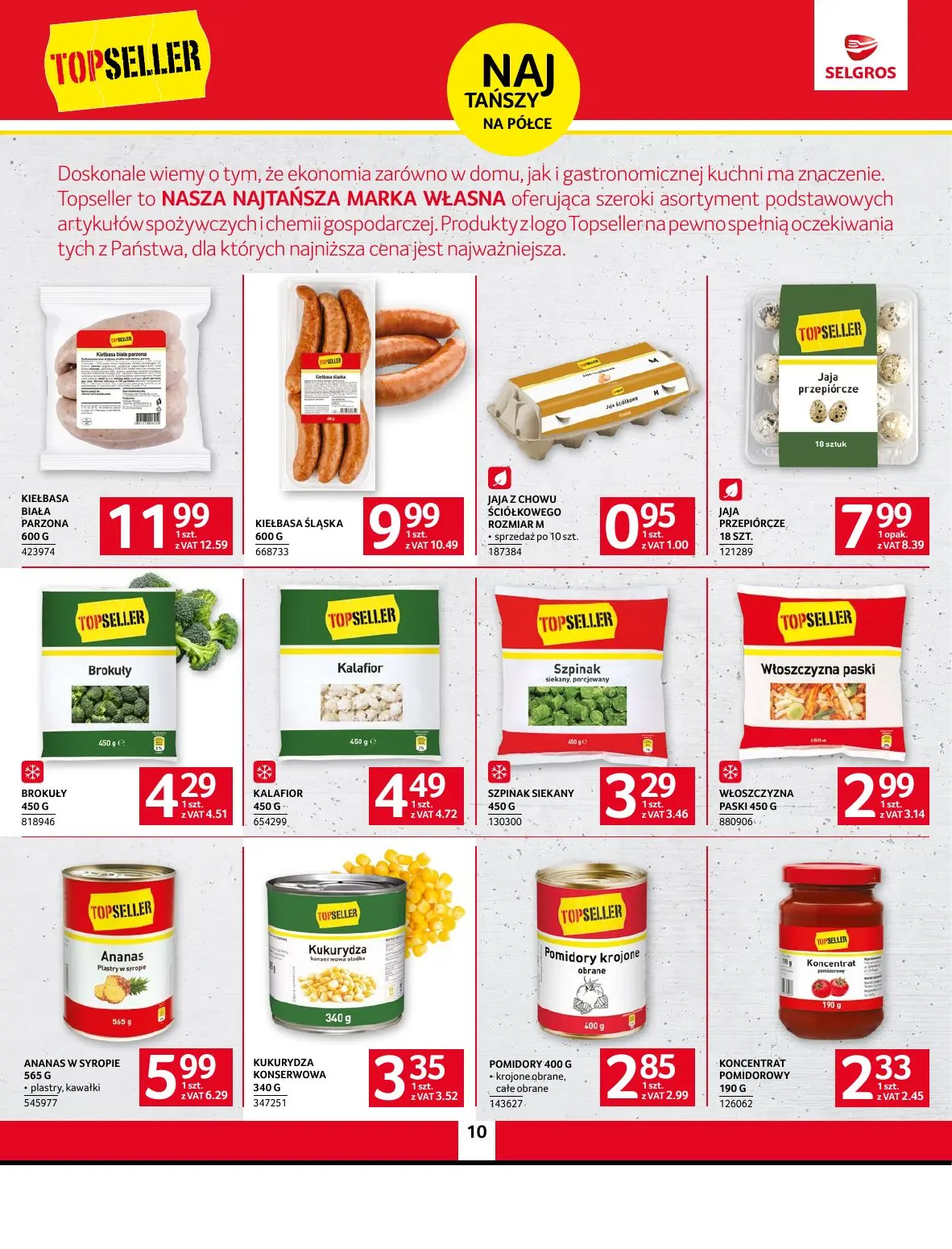 gazetka promocyjna SELGROS Oferta Spożywcza - Strona 10