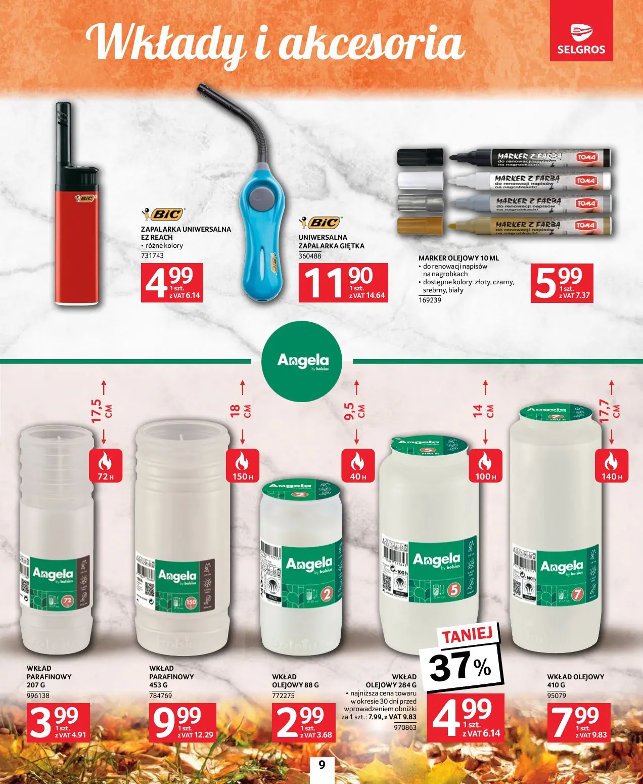 gazetka promocyjna SELGROS Katalog Wszystkich Świętych - Strona 9