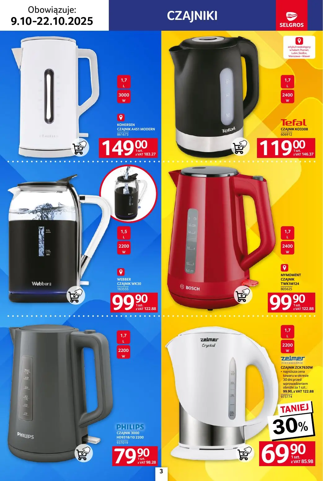 gazetka promocyjna SELGROS Katalog Elektro AGD - Strona 3