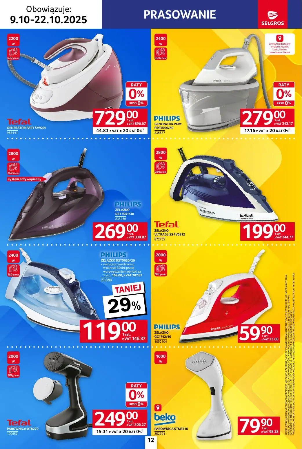 gazetka promocyjna SELGROS Katalog Elektro AGD - Strona 12
