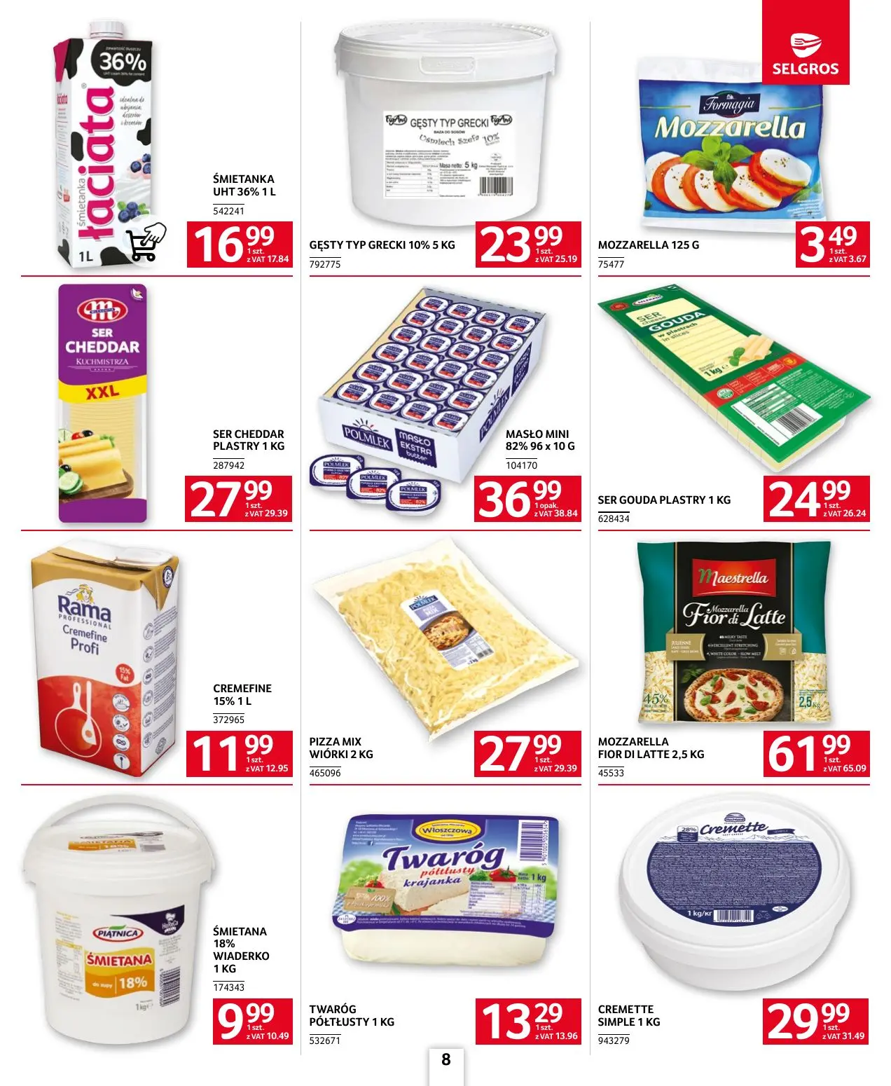 gazetka promocyjna SELGROS Oferta dla gastronomii - Strona 8