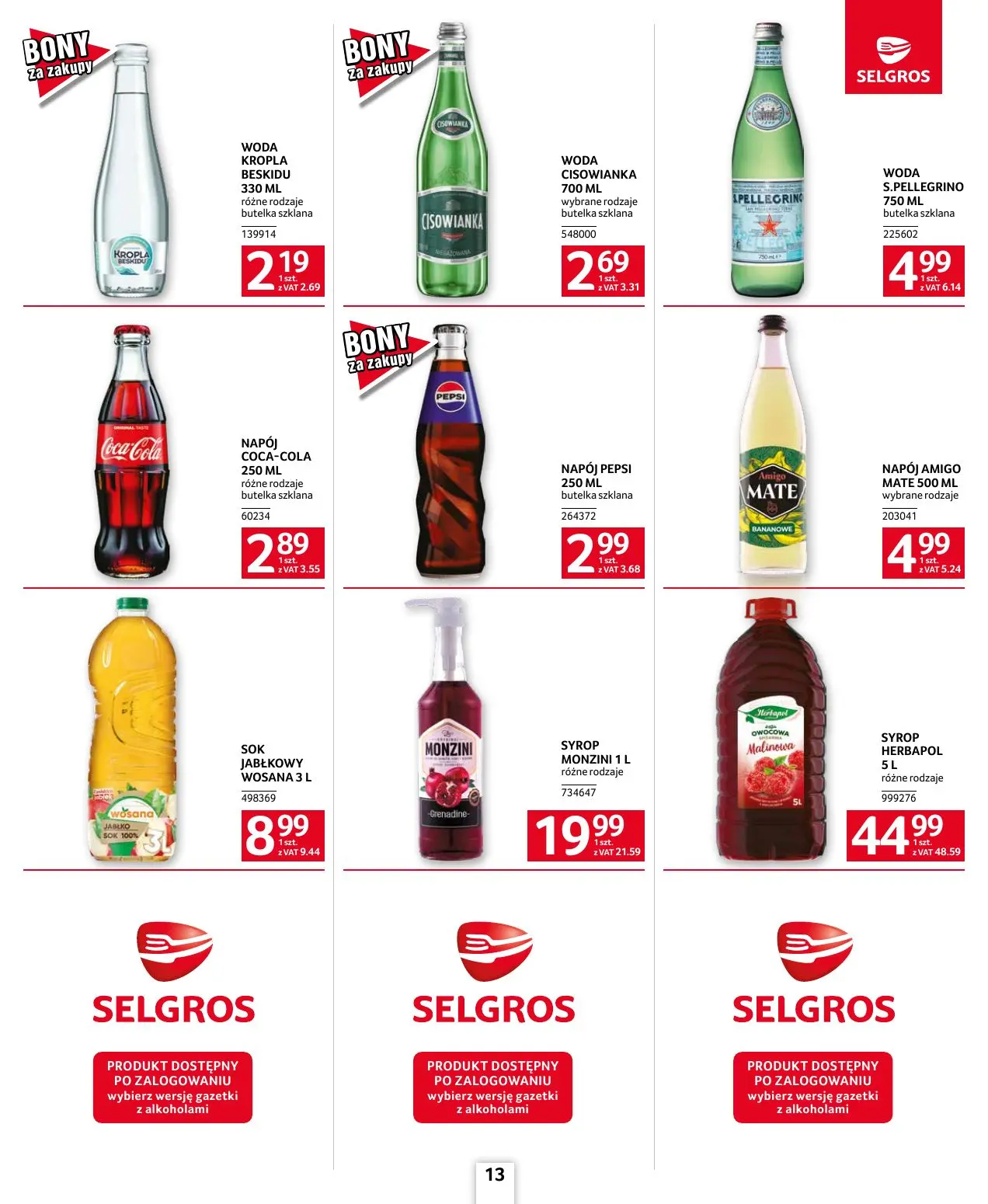 gazetka promocyjna SELGROS Oferta dla gastronomii - Strona 13