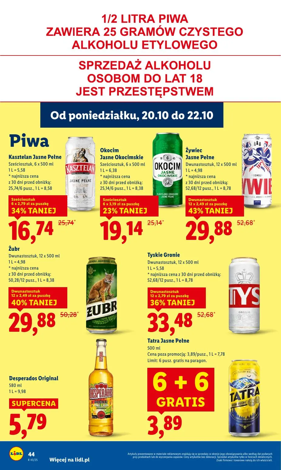 gazetka promocyjna LIDL Od poniedziałku - Strona 44