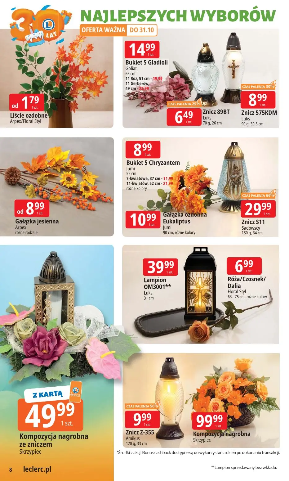 gazetka promocyjna E.Leclerc 30 lat Najlepszych wyborów - oferta rozszerzona - Strona 8