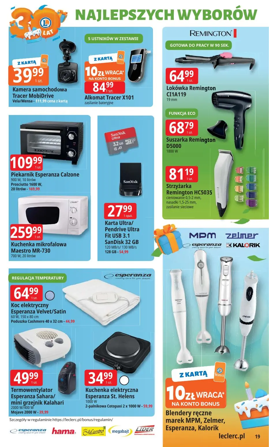 gazetka promocyjna E.Leclerc 30 lat Najlepszych wyborów - oferta rozszerzona - Strona 19