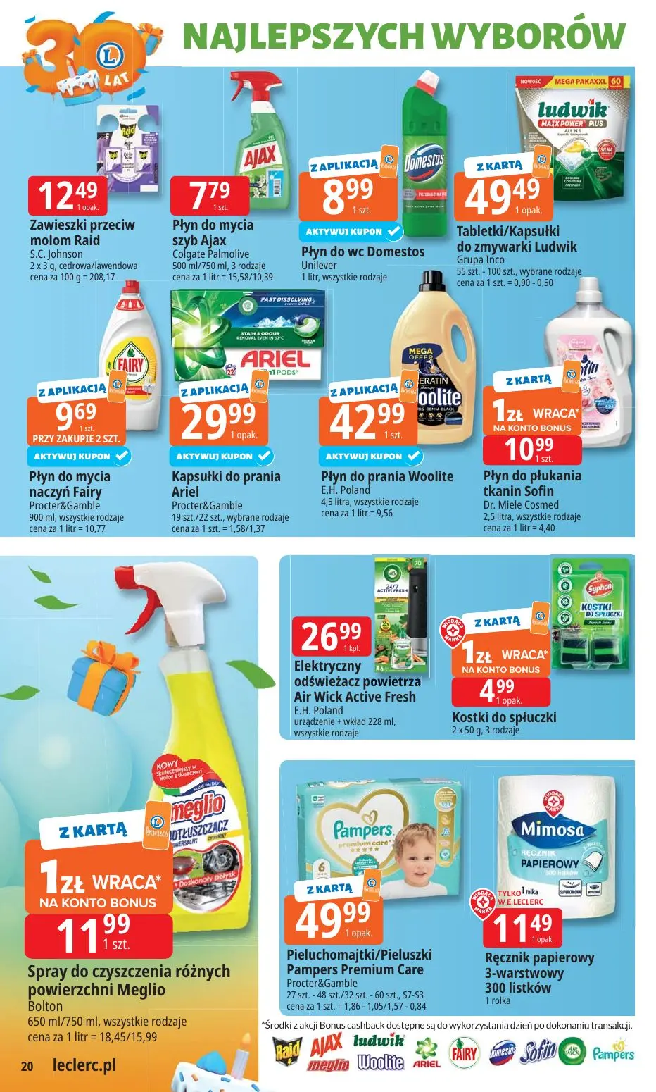 gazetka promocyjna E.Leclerc 30 lat Najlepszych wyborów - oferta rozszerzona - Strona 20