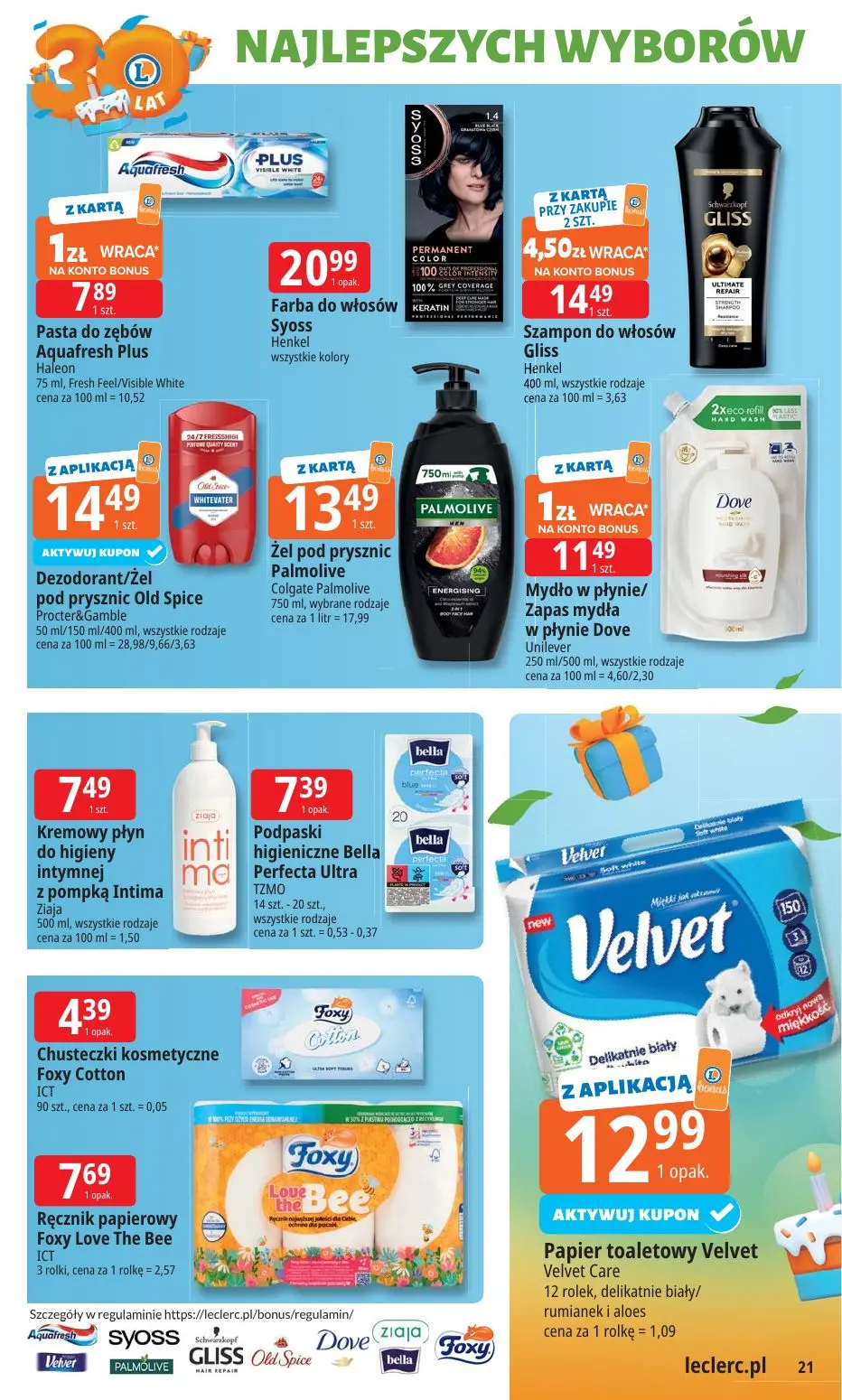 gazetka promocyjna E.Leclerc 30 lat Najlepszych wyborów - oferta rozszerzona - Strona 21
