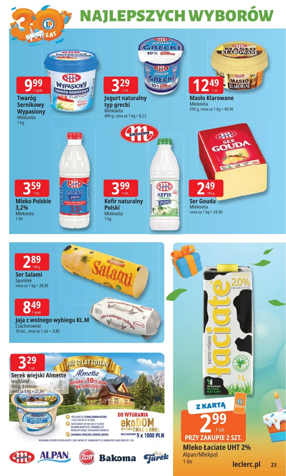 gazetka promocyjna E.Leclerc 30 lat Najlepszych wyborów - oferta rozszerzona - Strona 23