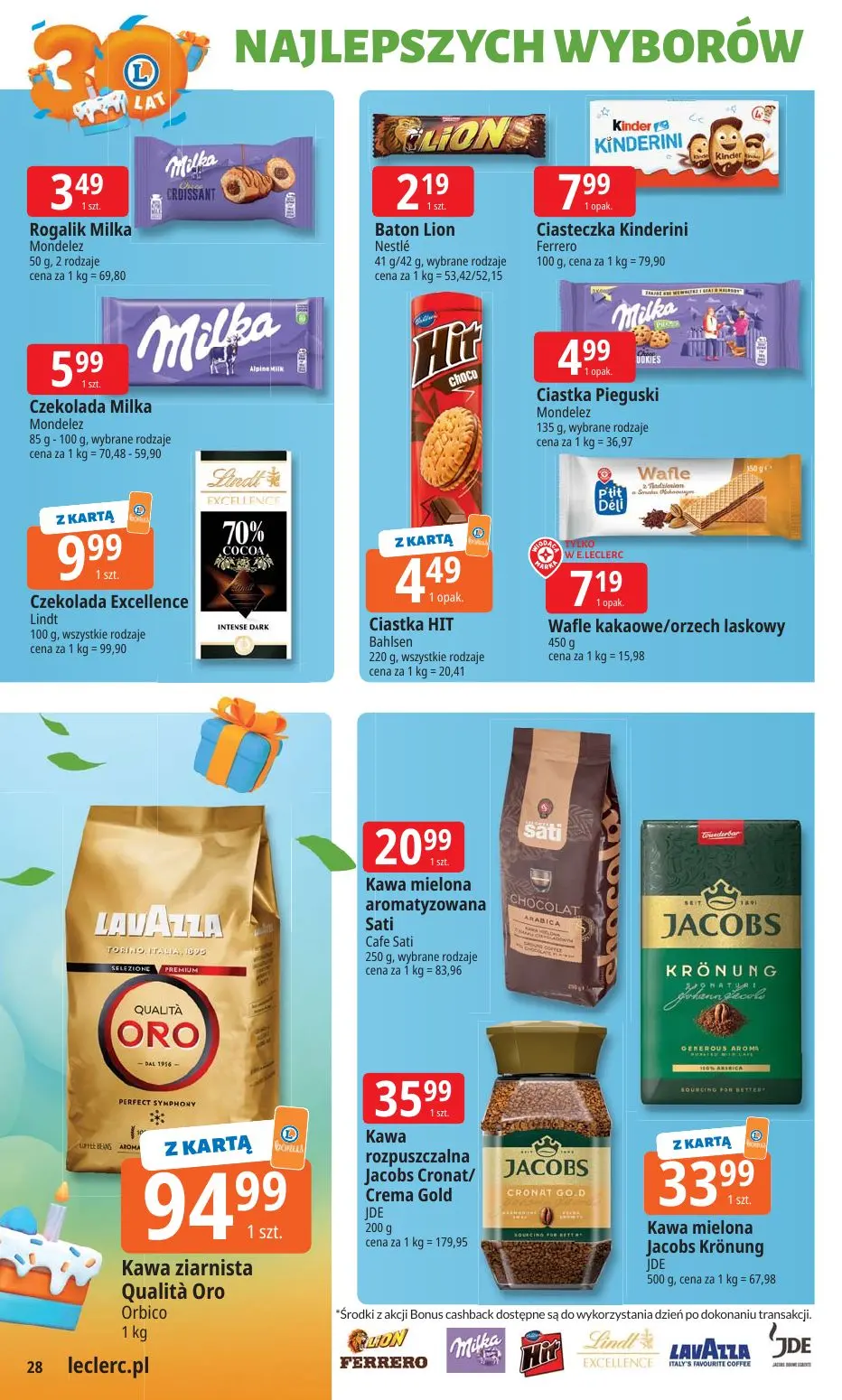 gazetka promocyjna E.Leclerc 30 lat Najlepszych wyborów - oferta rozszerzona - Strona 28