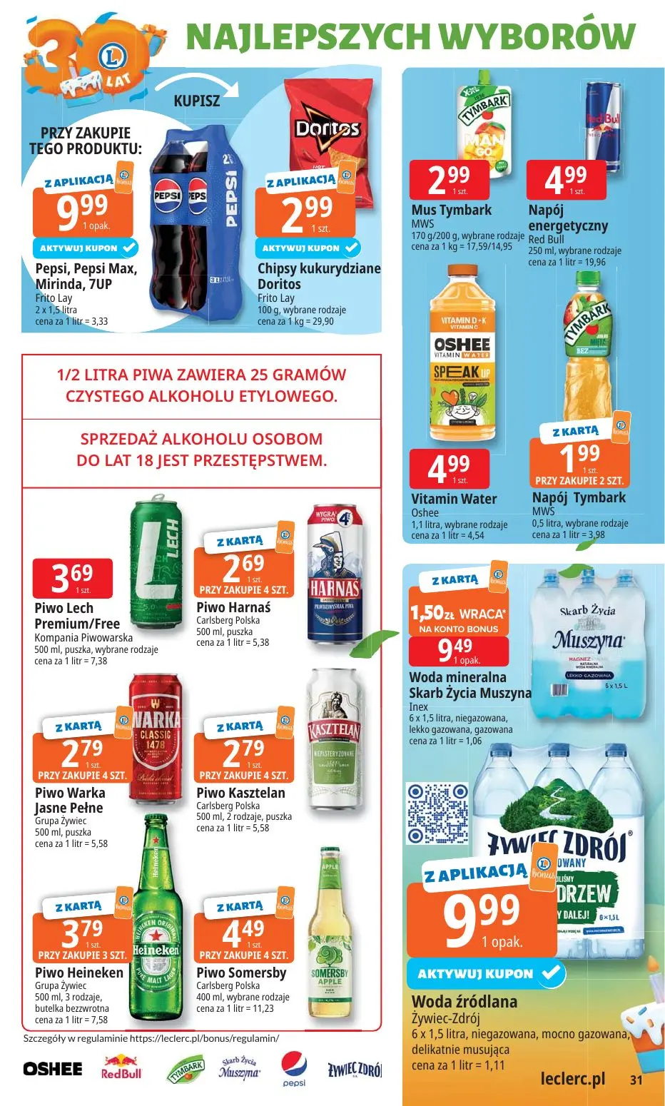 gazetka promocyjna E.Leclerc 30 lat Najlepszych wyborów - oferta rozszerzona - Strona 31