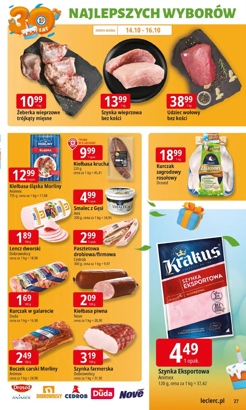 gazetka promocyjna E.Leclerc 30 lat Najlepszych wyborów - Strona 27