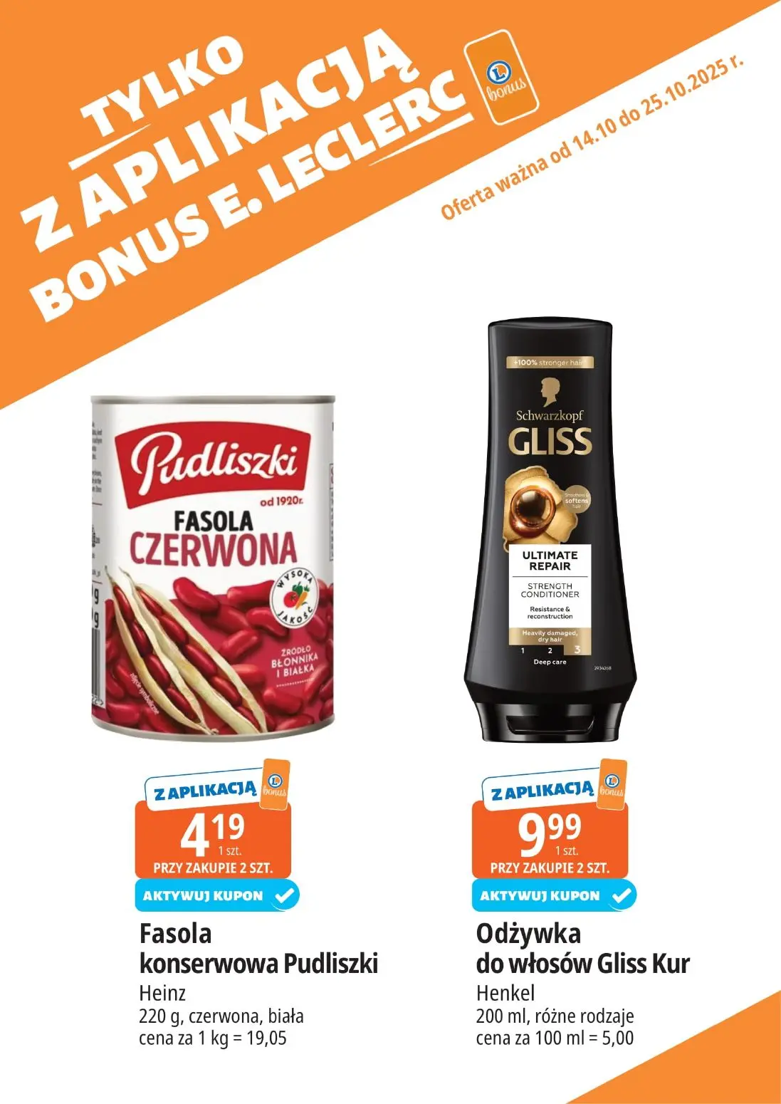 gazetka promocyjna E.Leclerc Bonus skanujesz kasę zyskujesz! - Strona 16