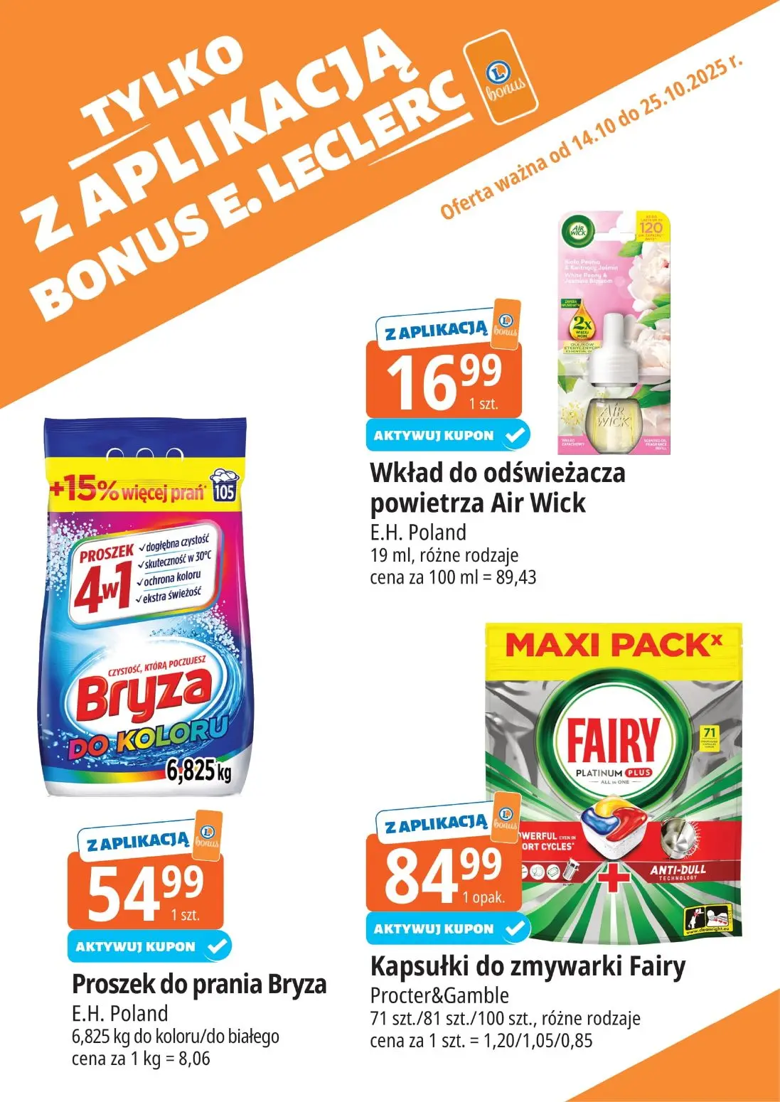 gazetka promocyjna E.Leclerc Bonus skanujesz kasę zyskujesz! - Strona 17