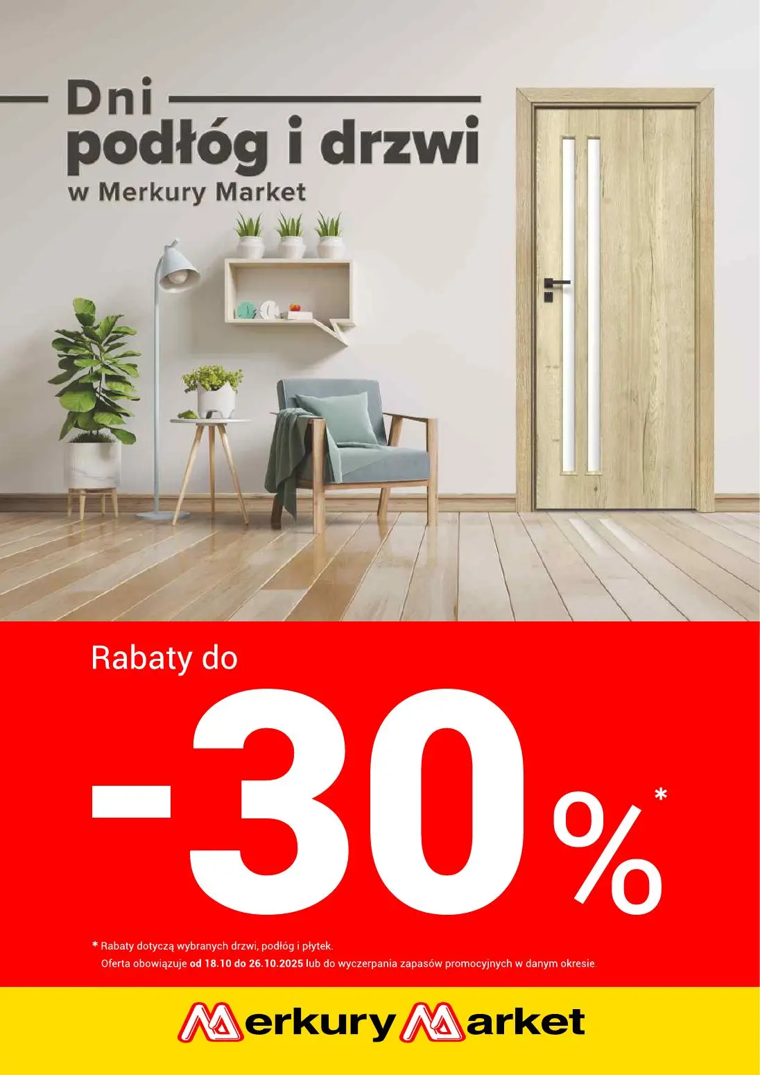 gazetka promocyjna Merkury Market Dni podłóg i drzwi - Strona 1