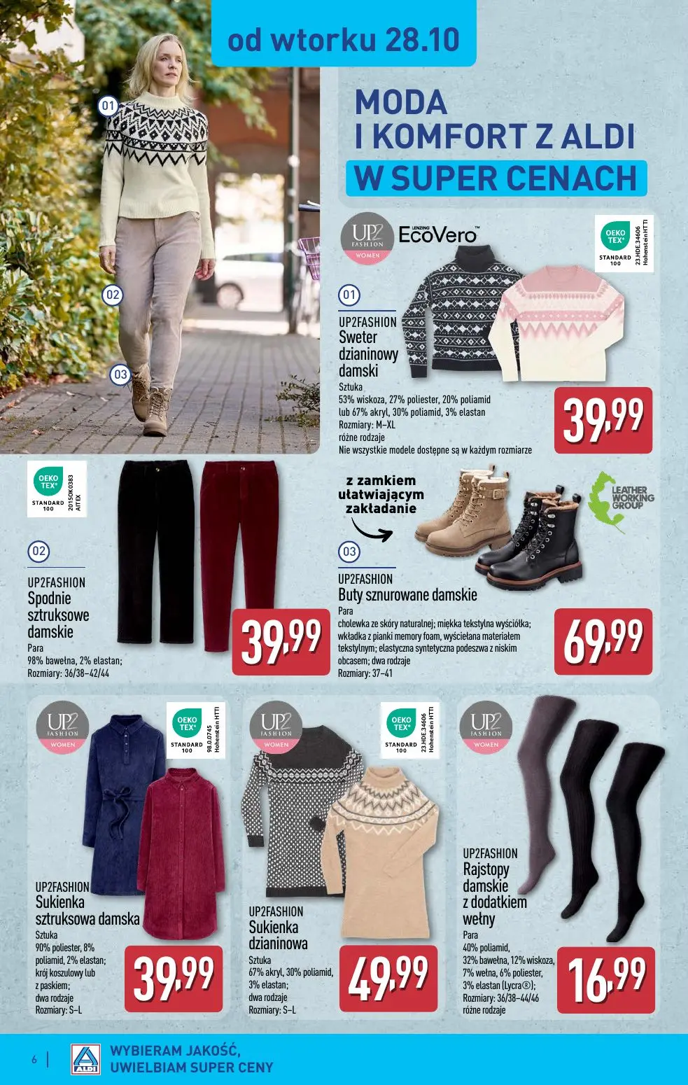 gazetka promocyjna ALDI Jesienna moda w super cenach - Strona 6