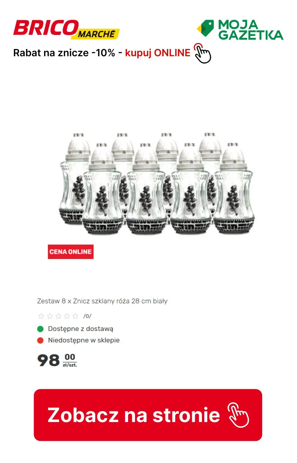 gazetka promocyjna BRICOMARCHE RABAT na znicze -10%! - Strona 2