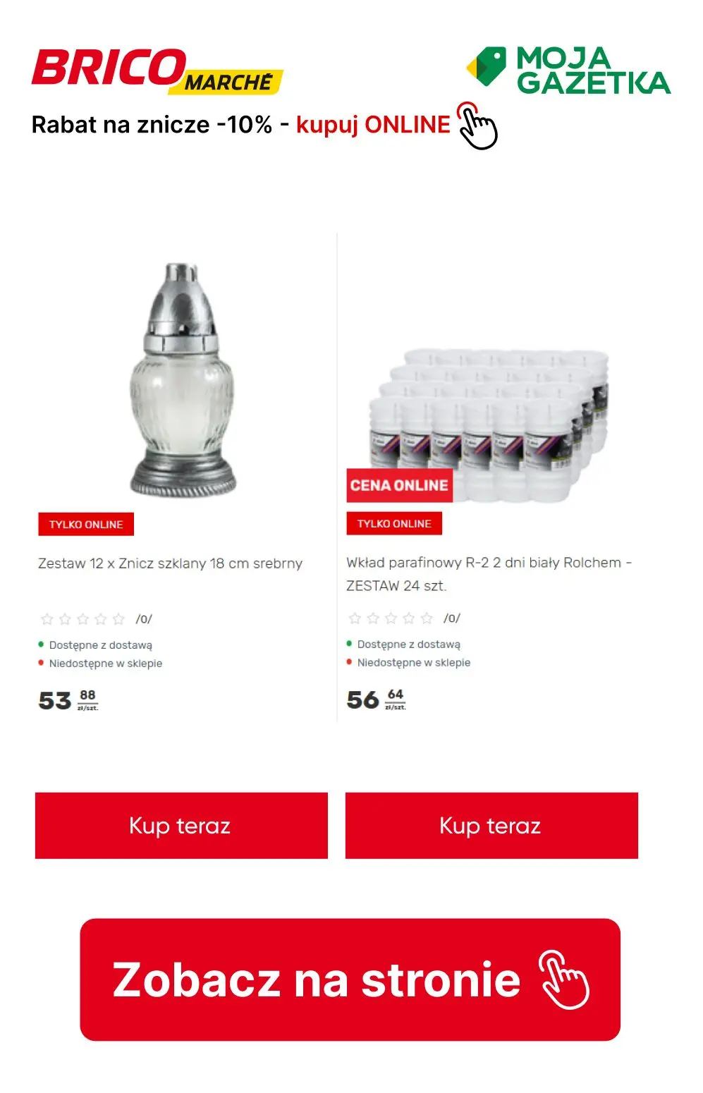 gazetka promocyjna BRICOMARCHE RABAT na znicze -10%! - Strona 3