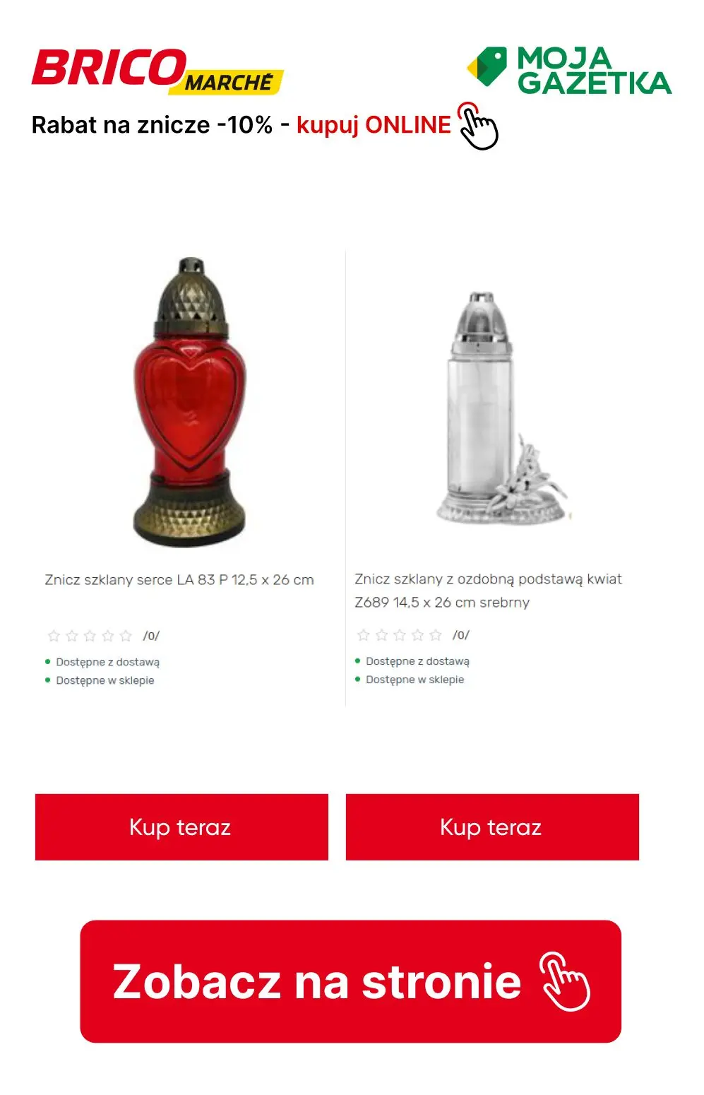 gazetka promocyjna BRICOMARCHE RABAT na znicze -10%! - Strona 7