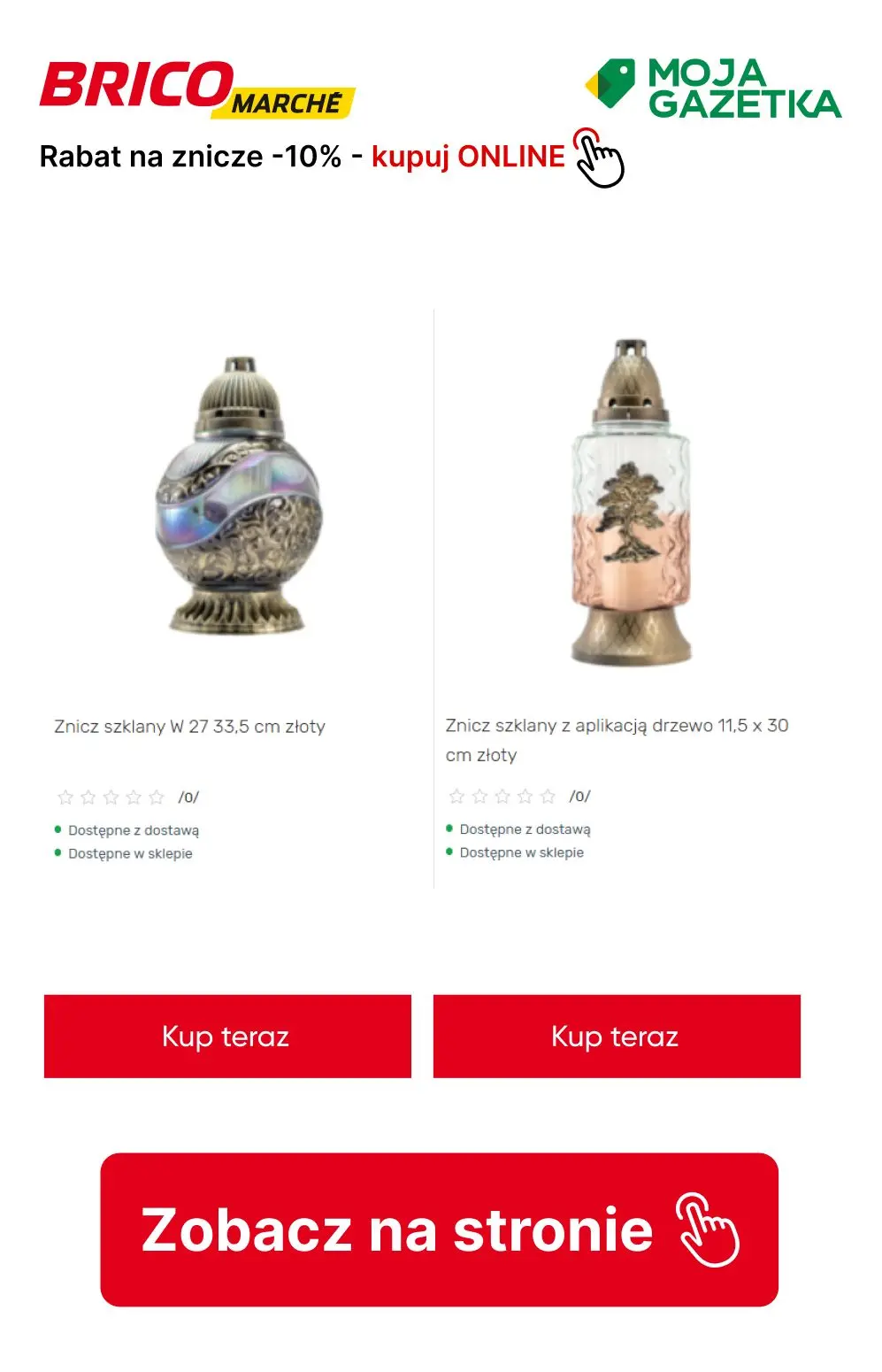 gazetka promocyjna BRICOMARCHE RABAT na znicze -10%! - Strona 11