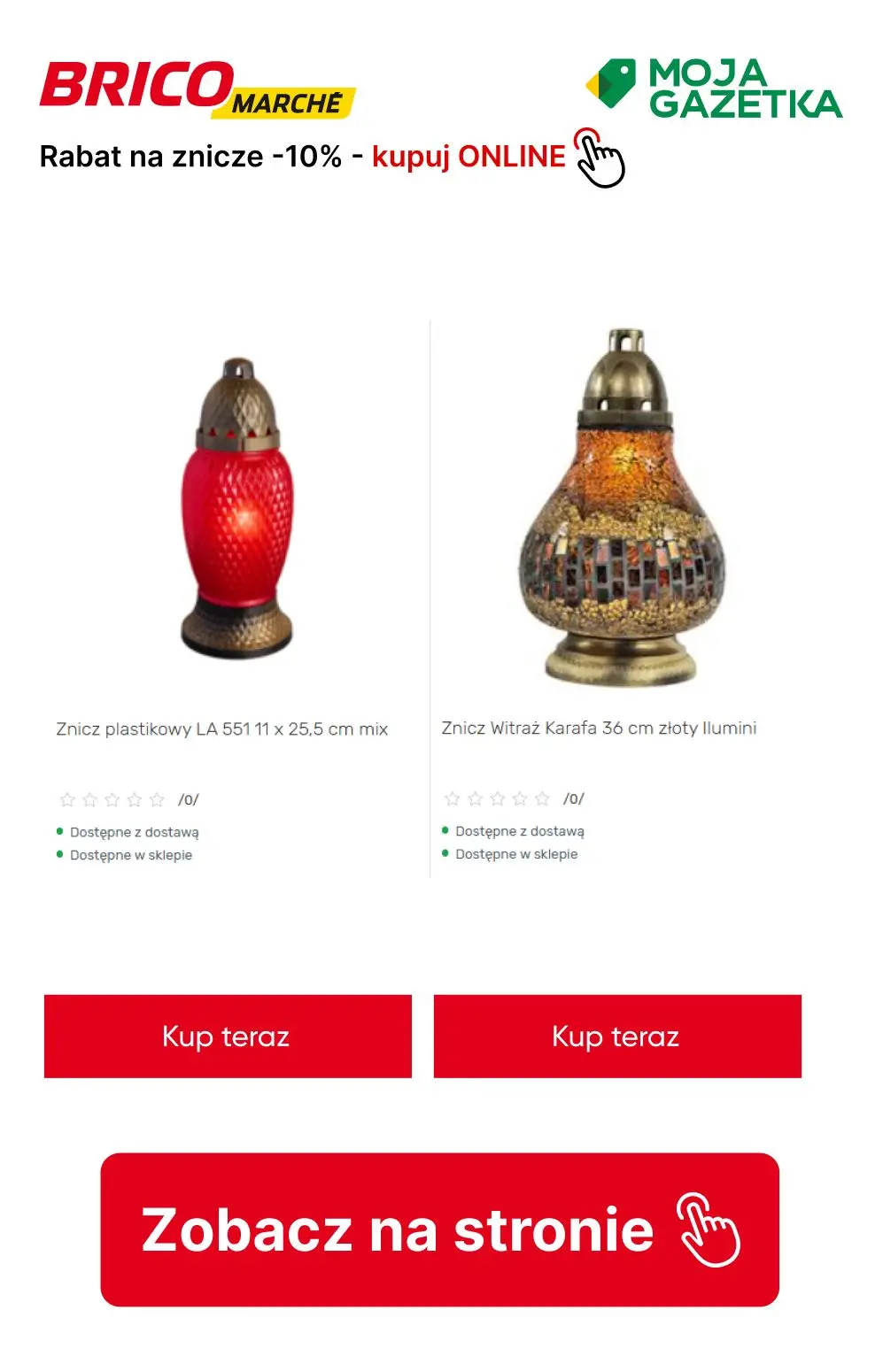 gazetka promocyjna BRICOMARCHE RABAT na znicze -10%! - Strona 12