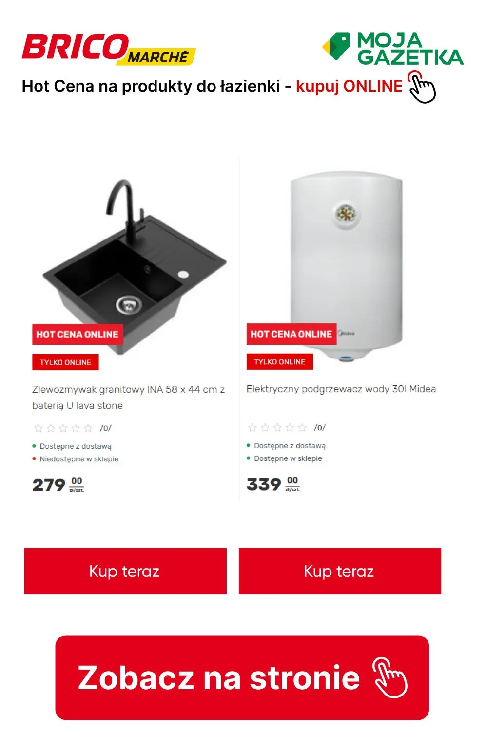 gazetka promocyjna BRICOMARCHE Łazienka- HOT cena online! - Strona 6