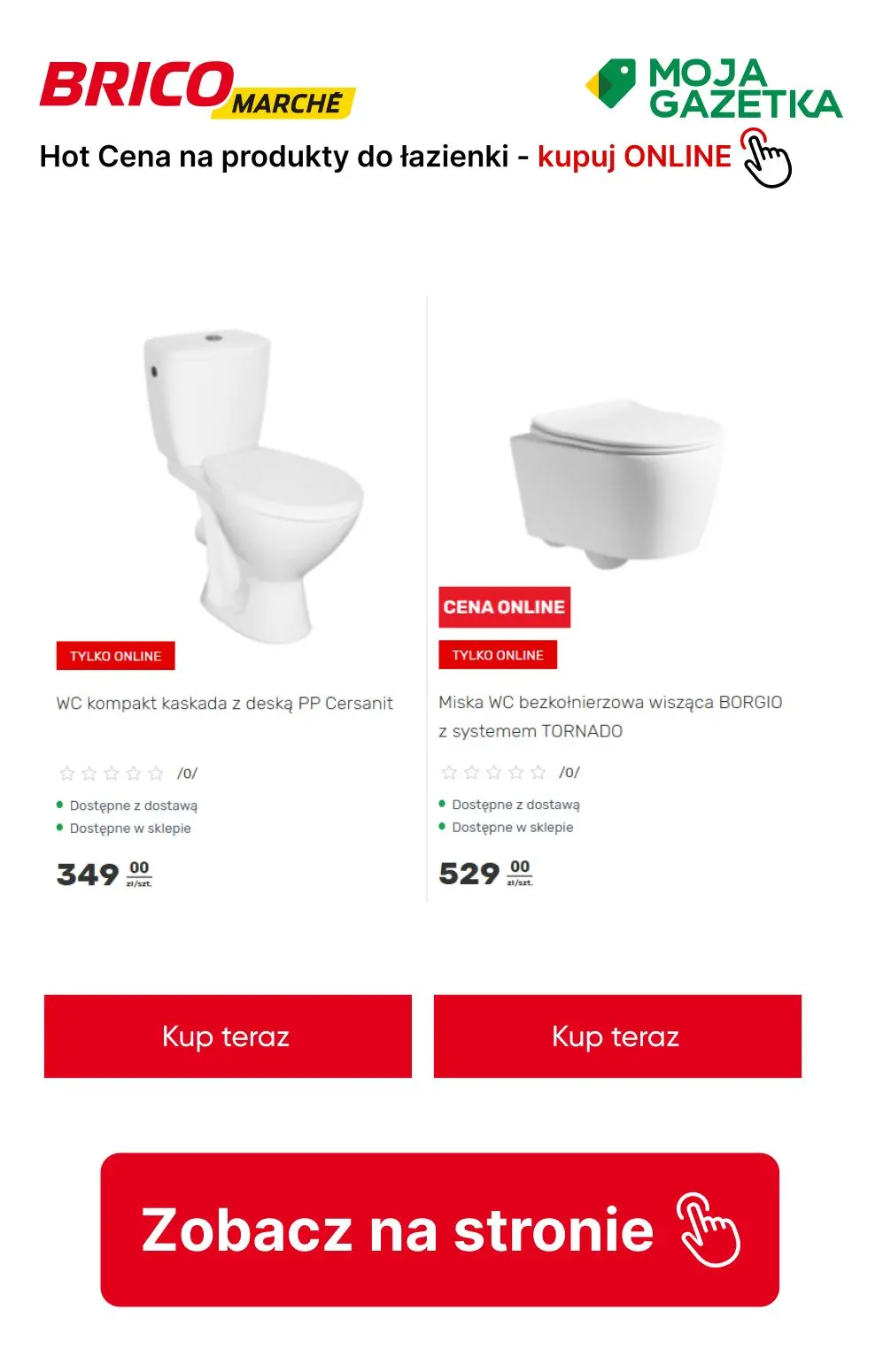 gazetka promocyjna BRICOMARCHE Łazienka- HOT cena online! - Strona 12