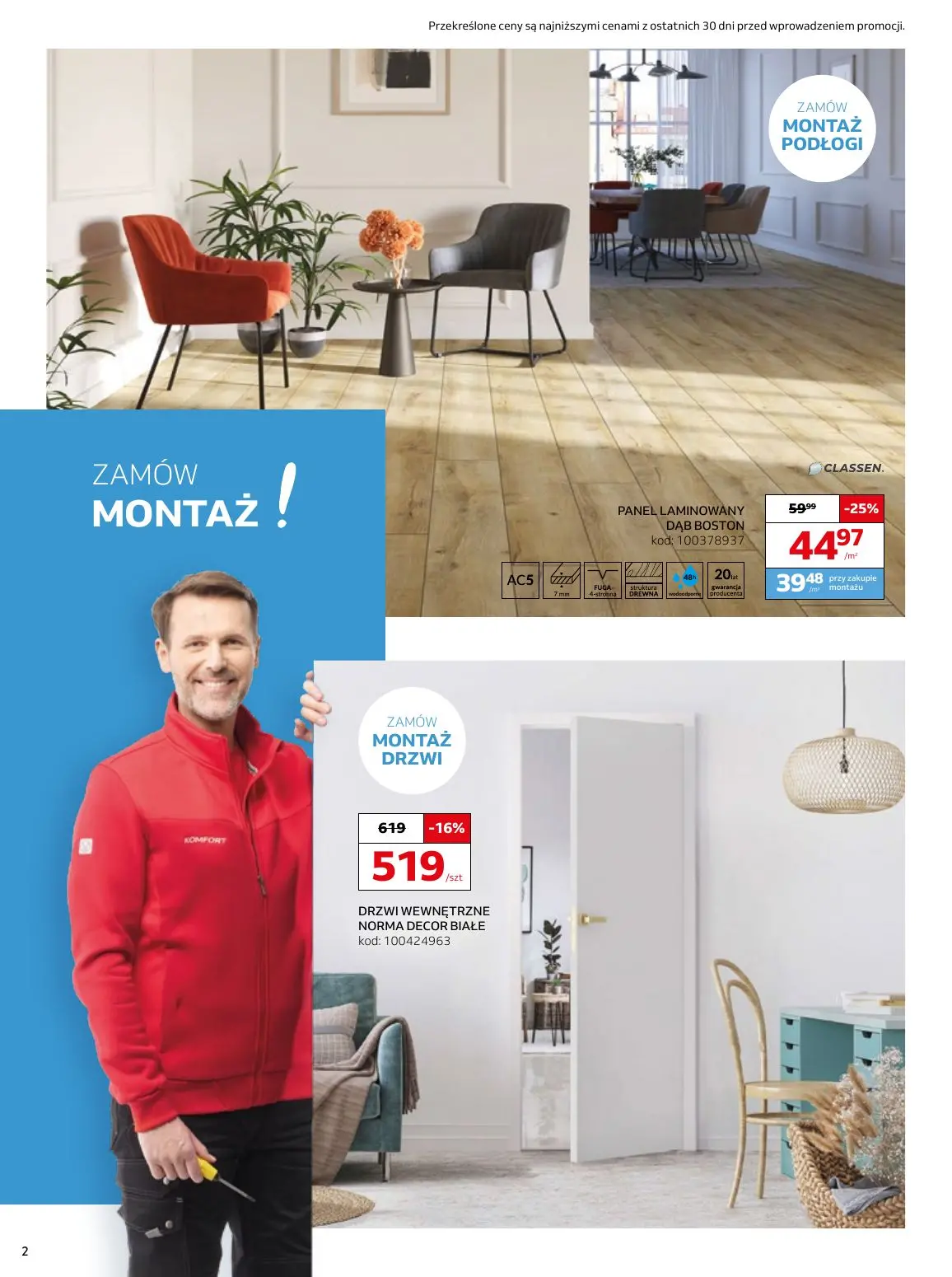 gazetka promocyjna KOMFORT Projektujemy i montujemy - Strona 2