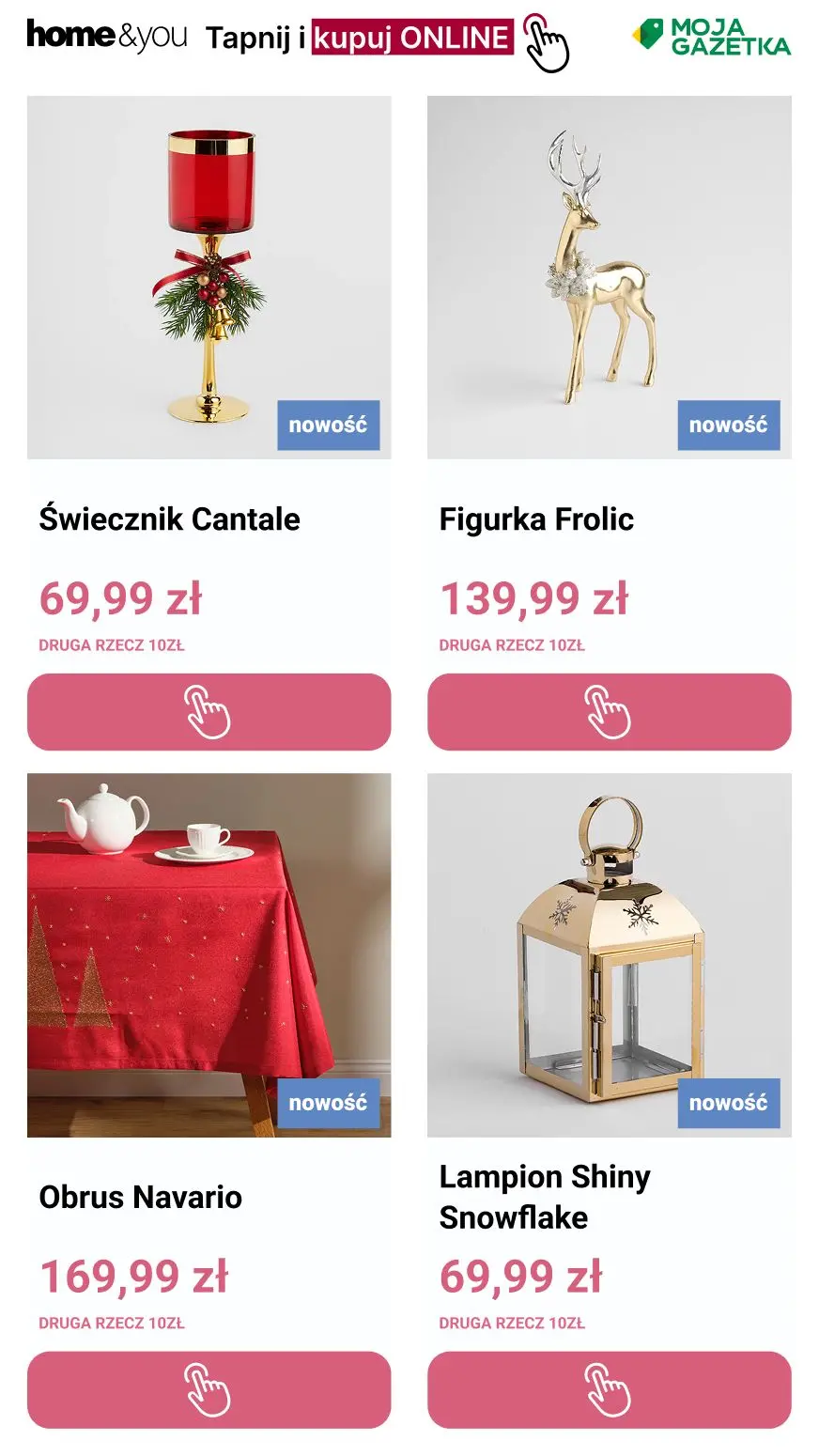 gazetka promocyjna home&you Druga rzecz za 10 zł!! - Strona 4