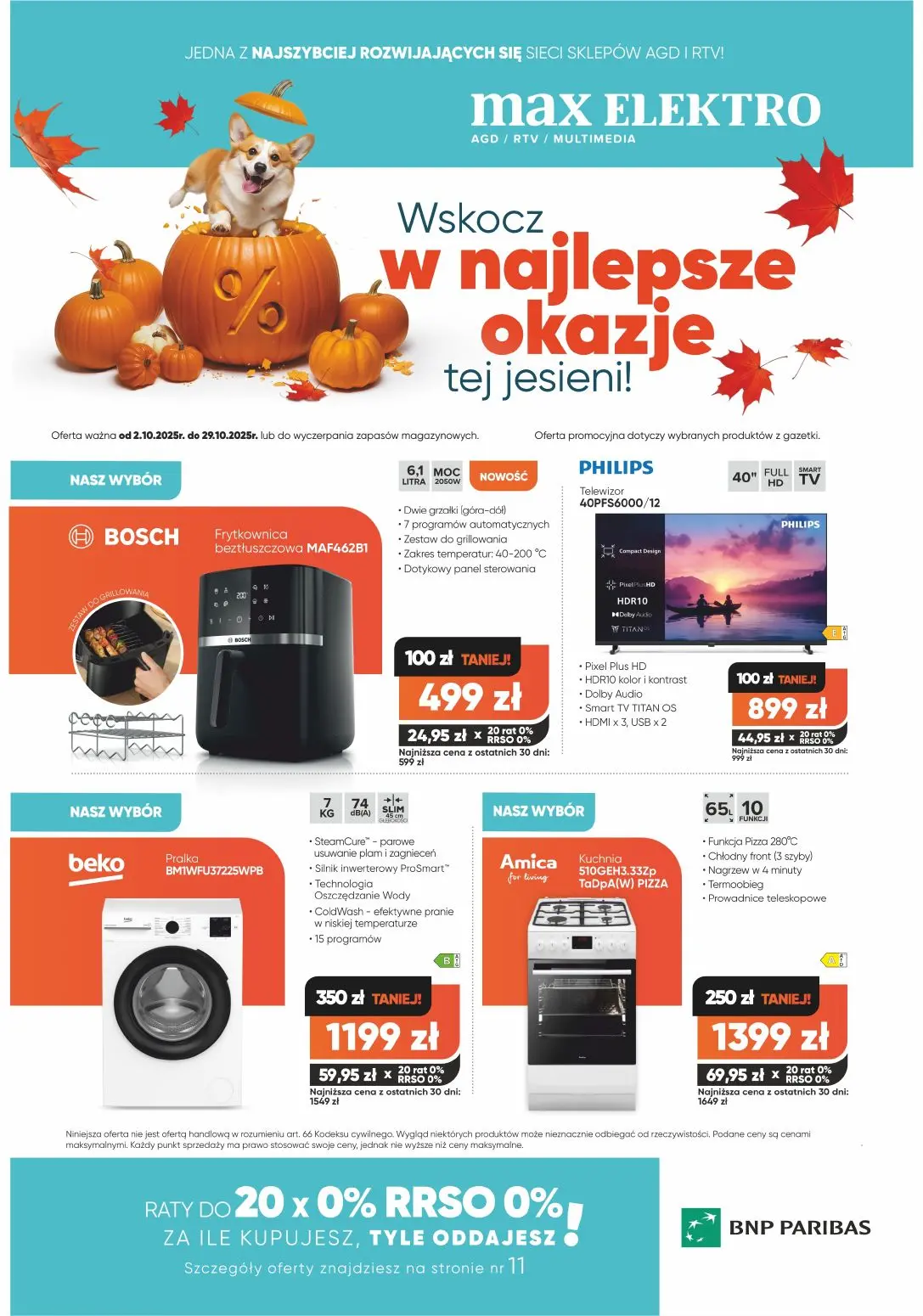 gazetka promocyjna max ELEKTRO Wskocz w najlepsze okazje tej jesieni! - Strona 1