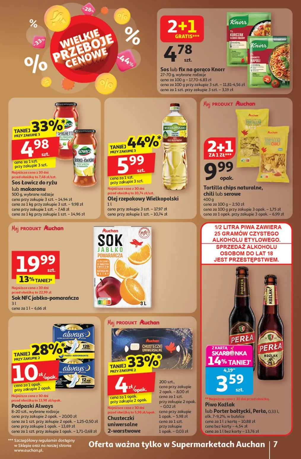 gazetka promocyjna Auchan Supermarket Loteria szczęściobranie - Strona 7